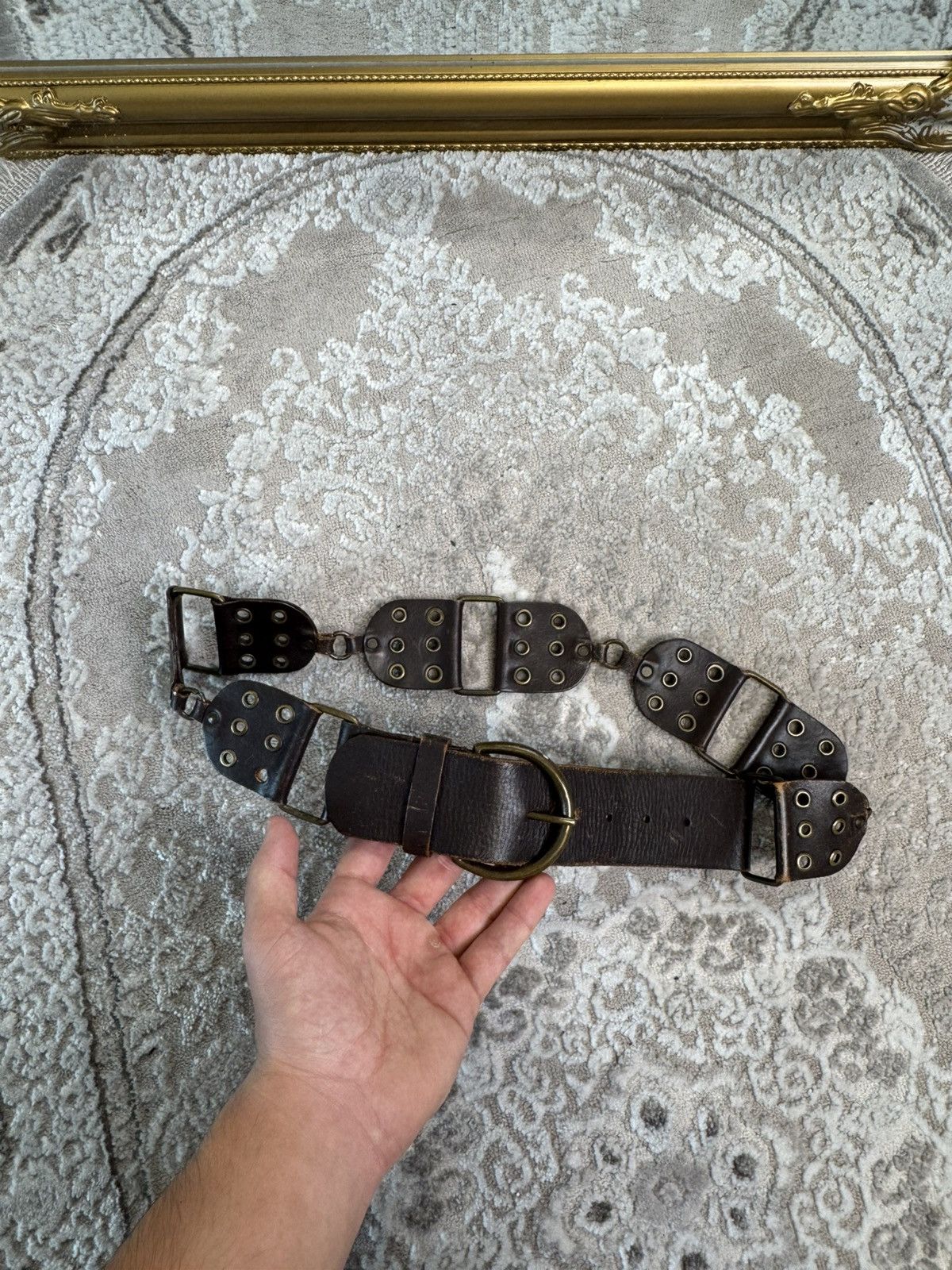ifsixwasnine レザー ベルト archive v系 00s If Six Was Nine 00ʼS NUMBER NINE STYLE JAPAN LEATHER Y2K BELT