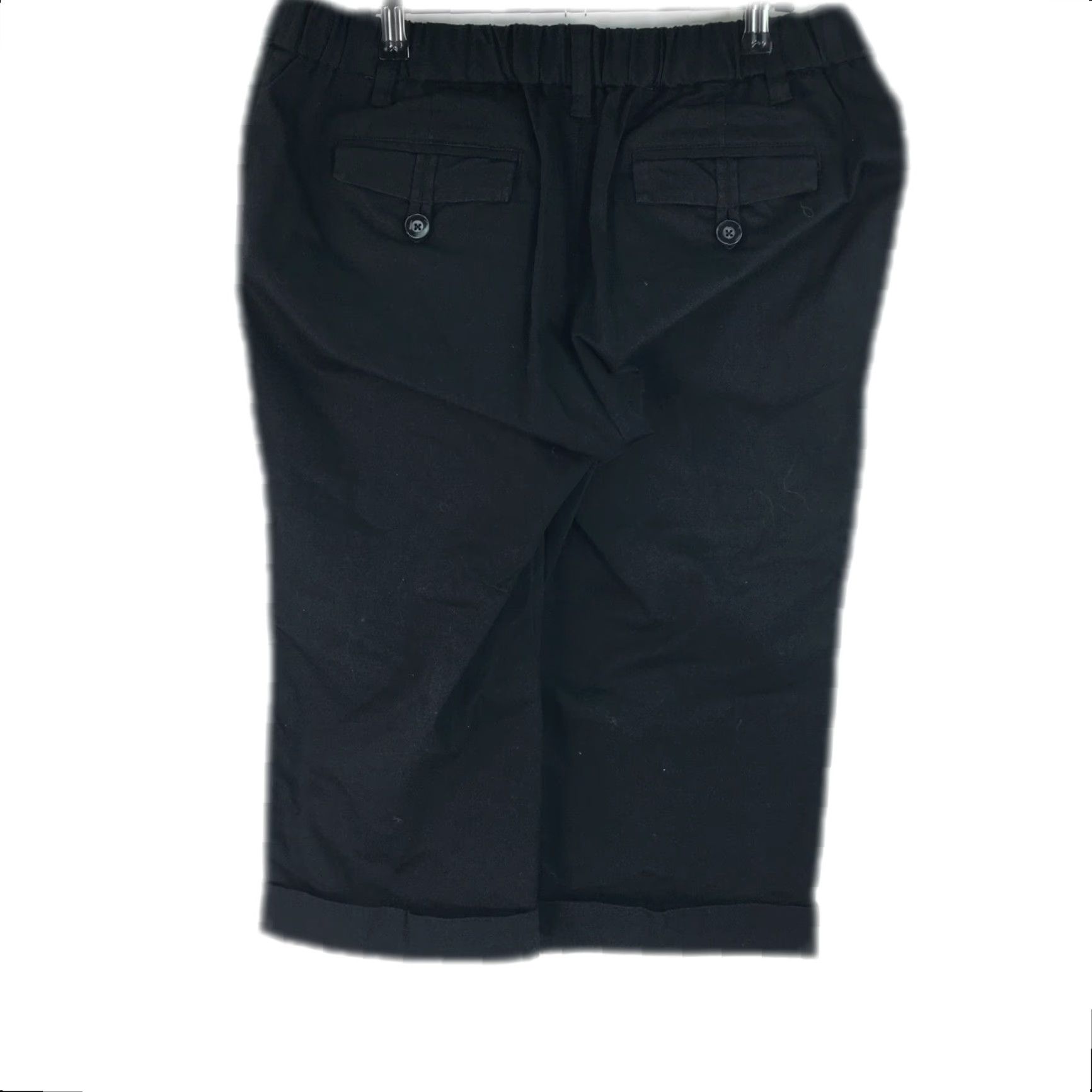 Old Navy VINTAGE Old Navy Pants Cropped Maternity Women's 10 34in Waist 18in Inseam Black Stretch Comfort Casual Women's Vintage 90s? Size 34" / US 12 / IT 48 - 2 Thumbnail
