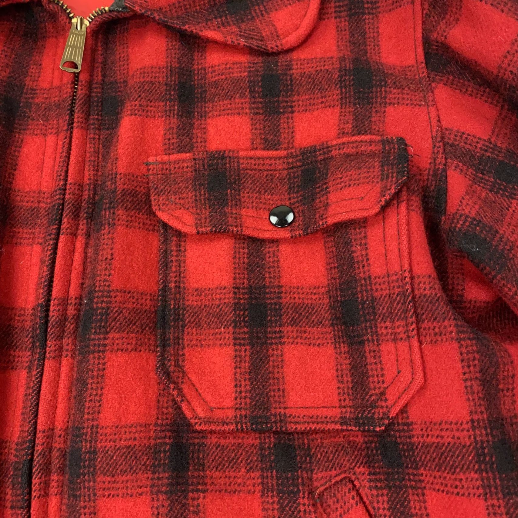 Vintage Vintage Woolrich Men’s Jacket 40 Wool Buffalo Plaid Outdoor Bomber 60s 70s Size US XXS / EU 40 - 2 Thumbnail
