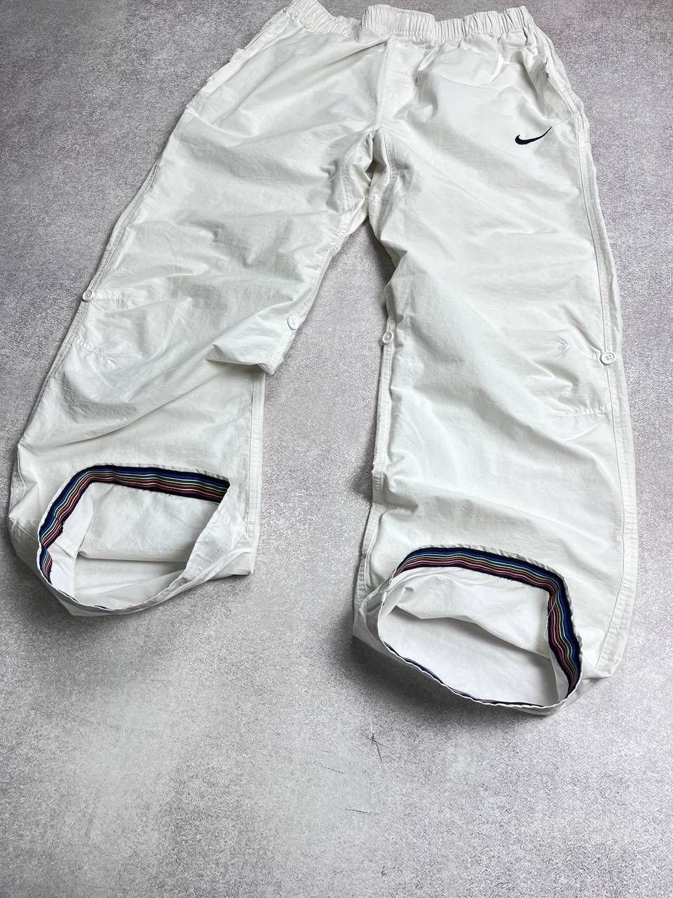 Nike VINTAGE NIKE SWOOSH WHITE TN+ BAGGY TRACK PANTS Y2K M Size US 32 / EU 48 - 7 Thumbnail