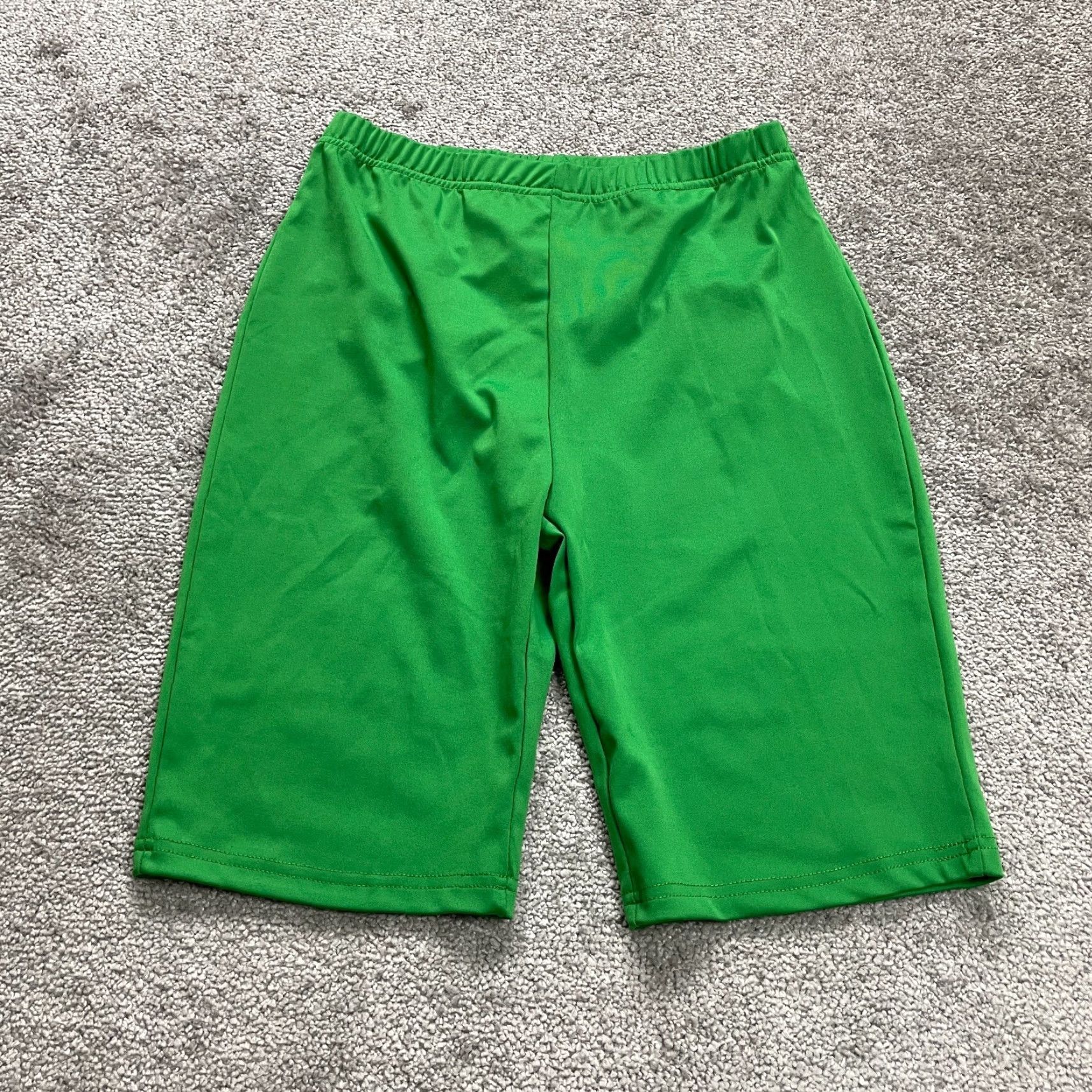 Vintage Unbranded Compression Active Shorts Womens M Green Yoga Gym Running 26x9.5 Size 32" / US 10 / IT 46 - 2 Thumbnail