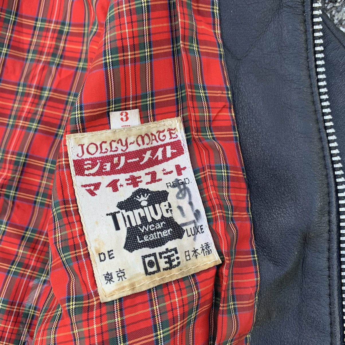 Japanese Brand × Vintage THRIVE WEAR LEATHER JACKET KIDS 3-4 YEAR Size US XXS / EU 40 - 16 Thumbnail