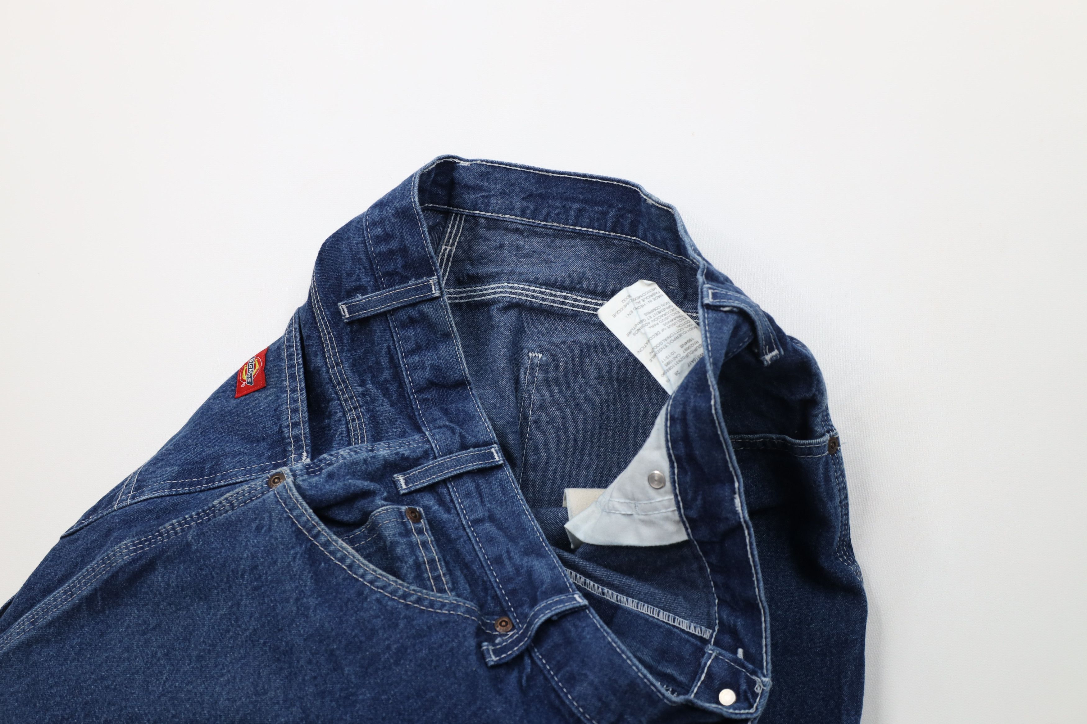 Dickies Vintage Y2K Dickies Wide Leg Dungaree Denim Jeans Cotton Size US 38 / EU 54 - 7 Thumbnail