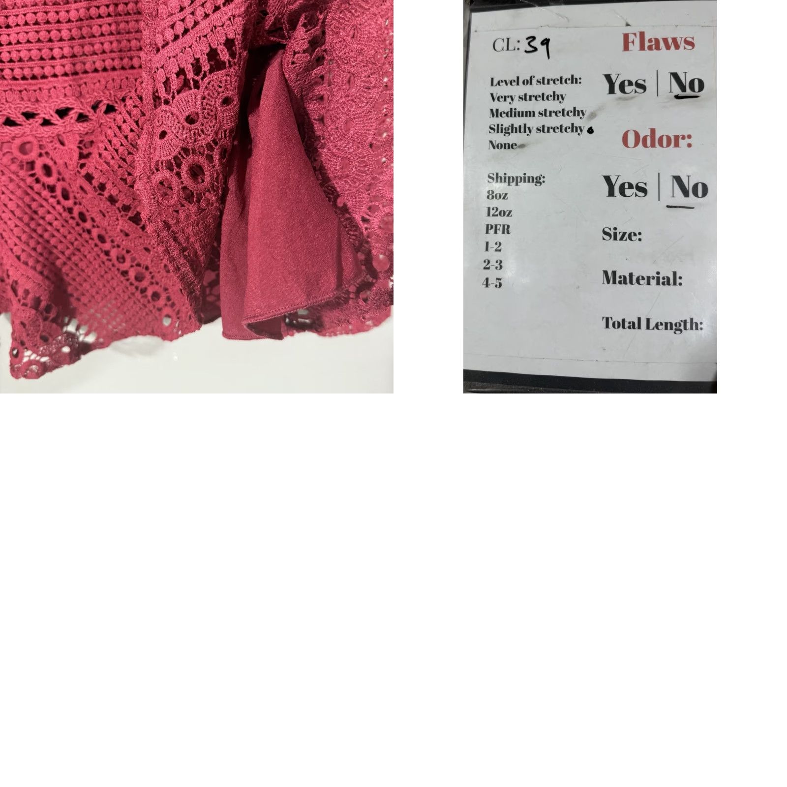 Vintage Endless Rose Shirt Lined Long Sleeve Top S Red Lace Cotton Blend Blouse Womens 90s Style Decade: N/A Size S / US 4 / IT 40 - 8 Thumbnail