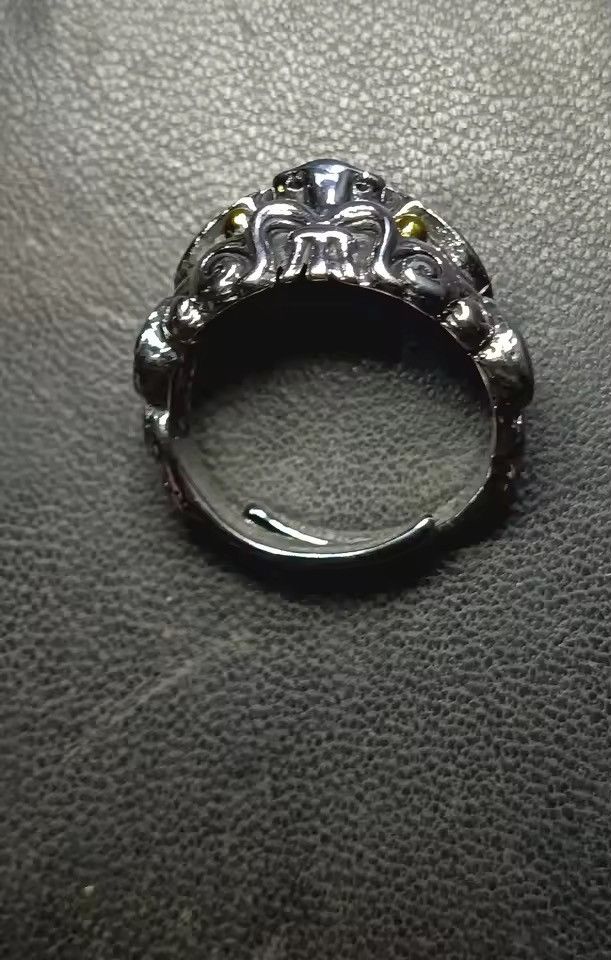 Jewelry Japanese GhostRing - Adjustable Silver Gothic Statement Band Size ONE SIZE - 9 Thumbnail