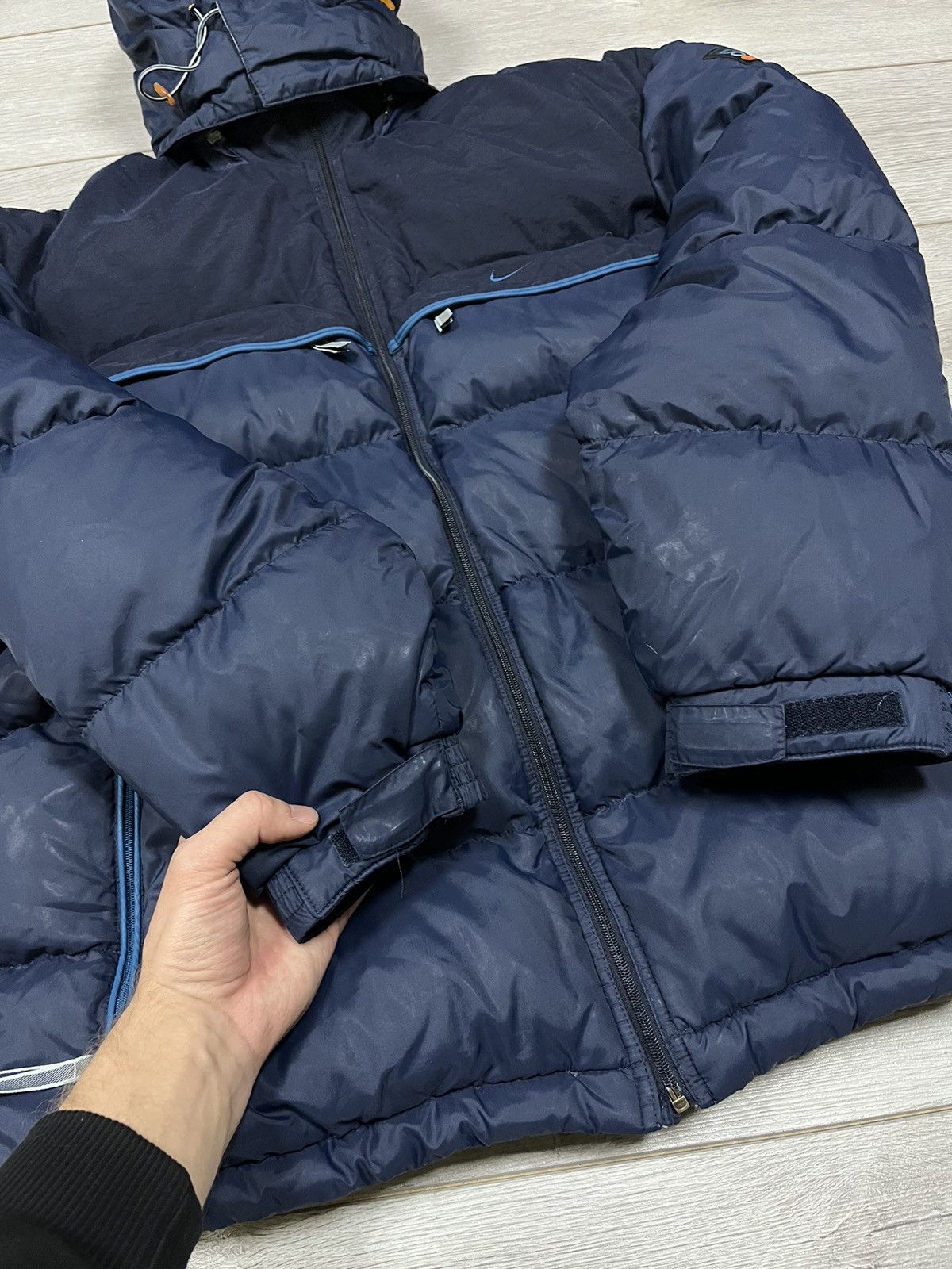 Vintage Nike 1990 vintage puffer down jacket back swoosh Size US M / EU 48-50 / 2 - 14 Thumbnail
