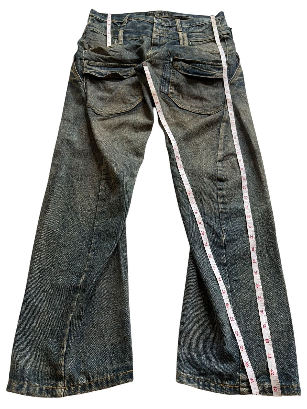 Designer Vintage Japanese Breathmint Double Waist Tactical Baggy Jean Size US 35 - 12 Thumbnail