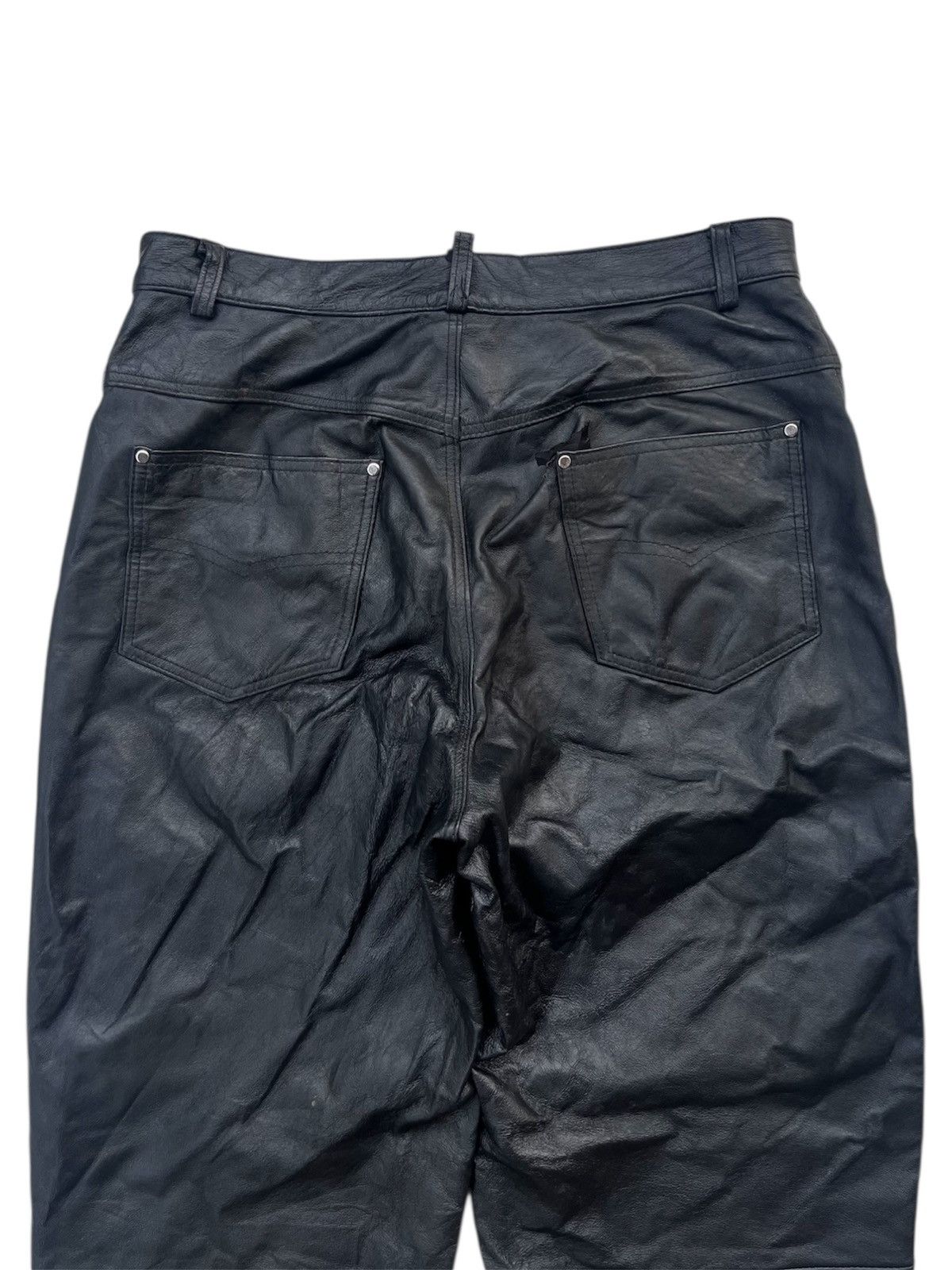 Genuine Leather × Leather Gianni Mariolano Leather Pants Size US 32 / EU 48 - 4 Thumbnail