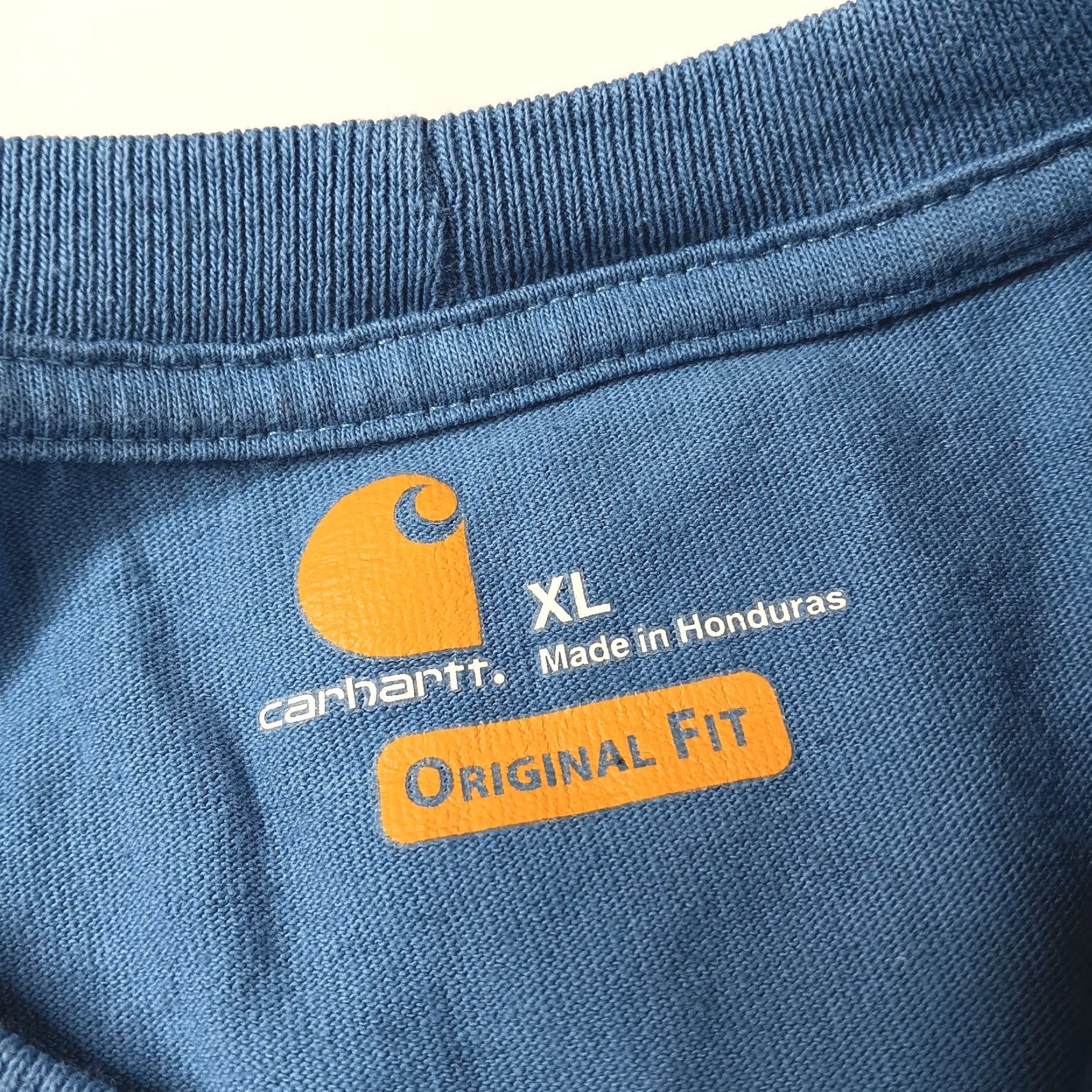 Carhartt CARHARTT Pocket T-Shirt XL Original Fit Logo Classic Workwear Blue Mens Size US XL / EU 56 / 4 - 3 Thumbnail