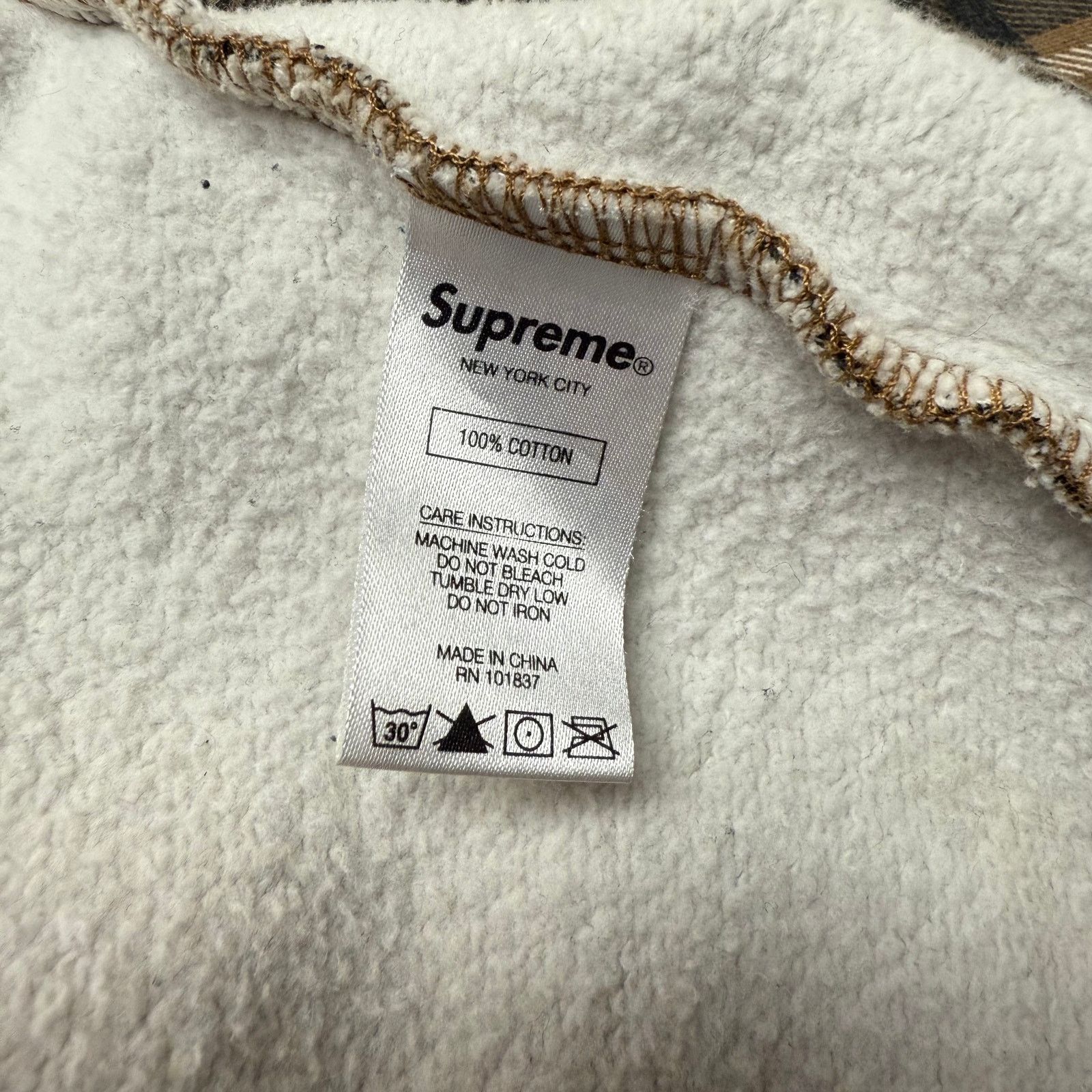Supreme Supreme New York Plaid Crewneck Brown Size US L / EU 52-54 / 3 - 4 Thumbnail