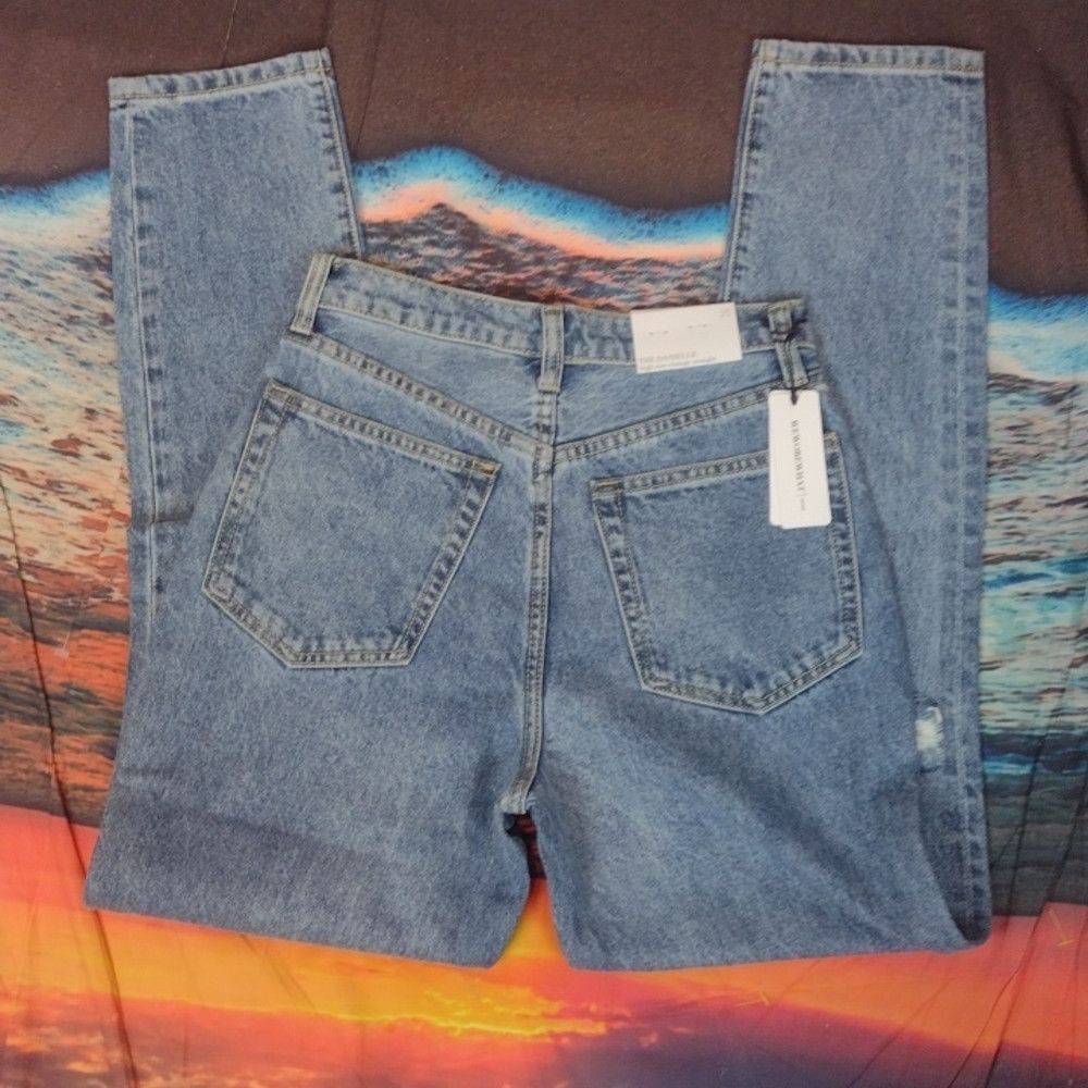 WeWoreWhat Weworewhat the Danielle high rise straight jeans size 25 Size 25" / US 0 / IT 36 - 7 Thumbnail