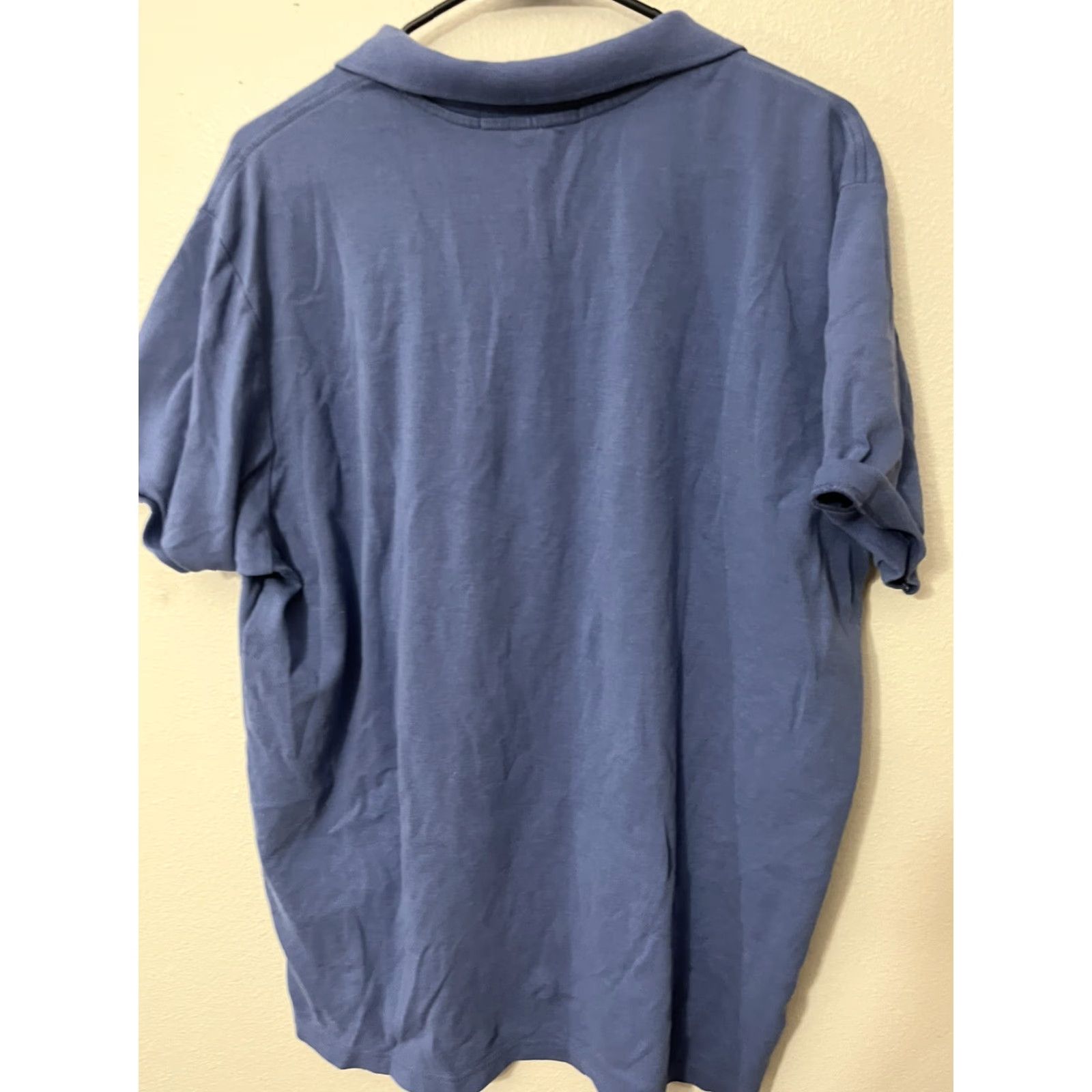 U.S. Polo Assn. U.S. Polo Assn Polo Shirt Men XL Light Blue 100% Cotton Short Sleeve Logo Luxury Feel Mens Size US XL / EU 56 / 4 - 2 Thumbnail