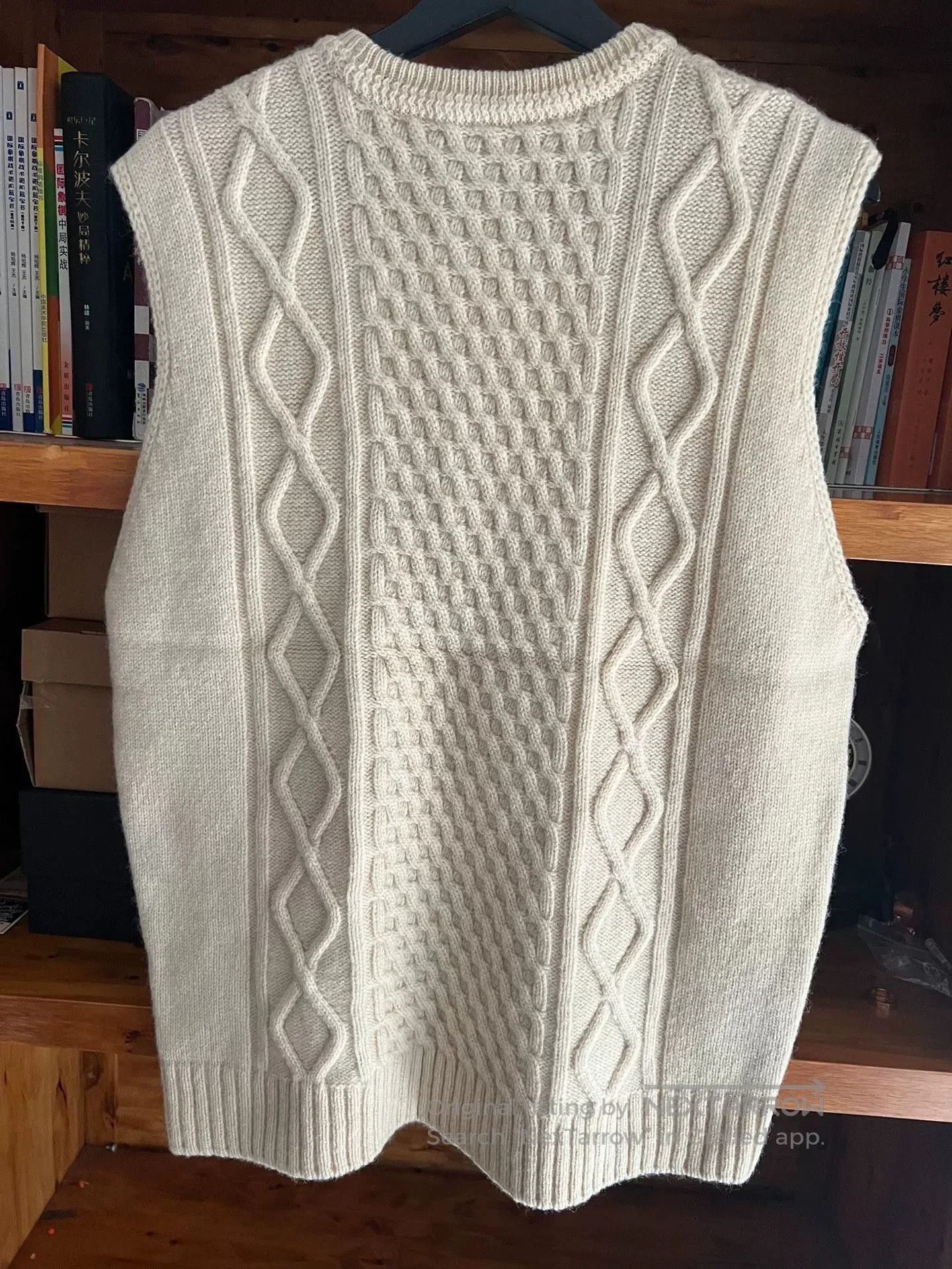 Japanese Brand Elegant Organic Wool Vest. Size US XL / EU 56 / 4 - 7 Thumbnail