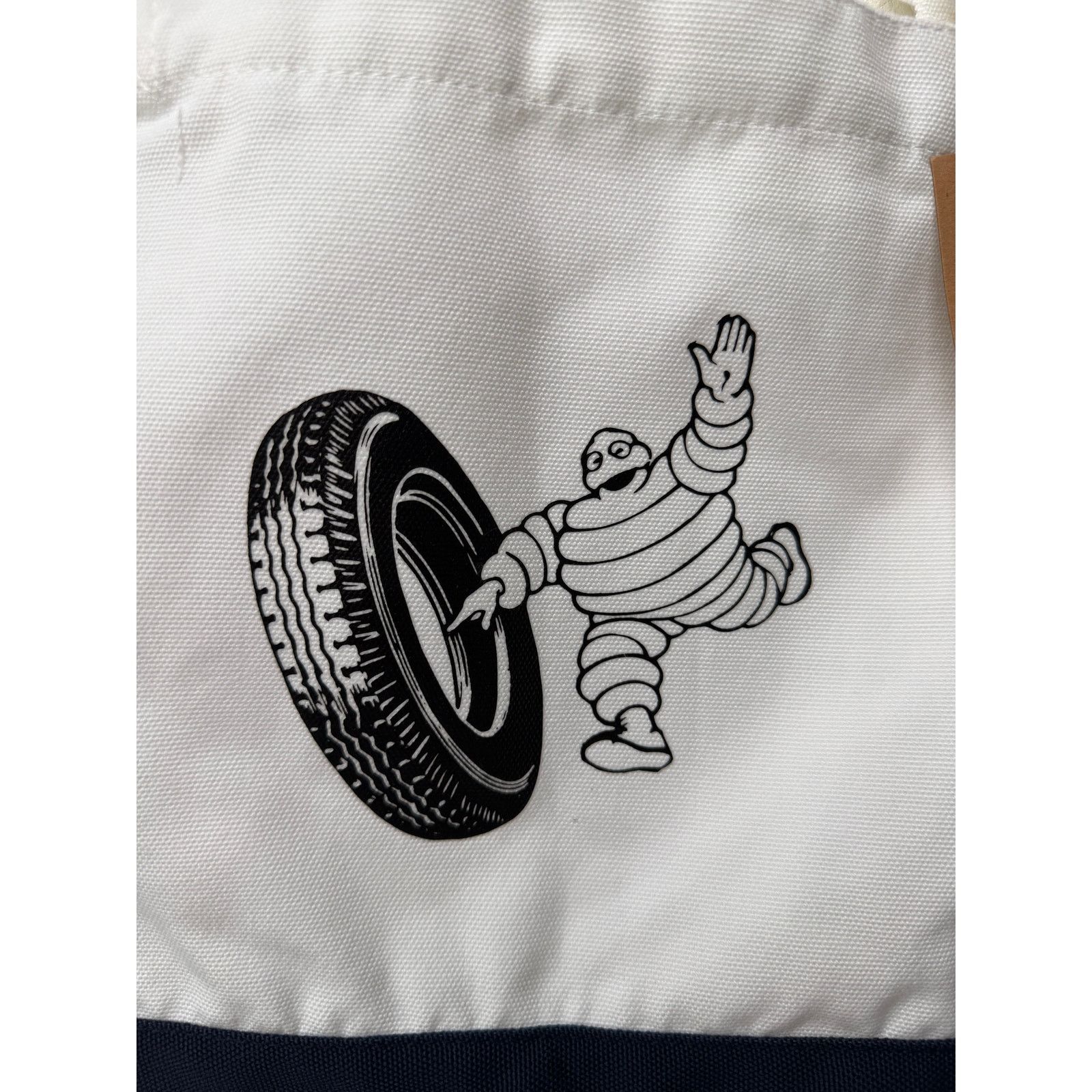 Other NWT Michelin Logo Tote Bag White Navy Black Unisex Size ONE SIZE - 5 Thumbnail
