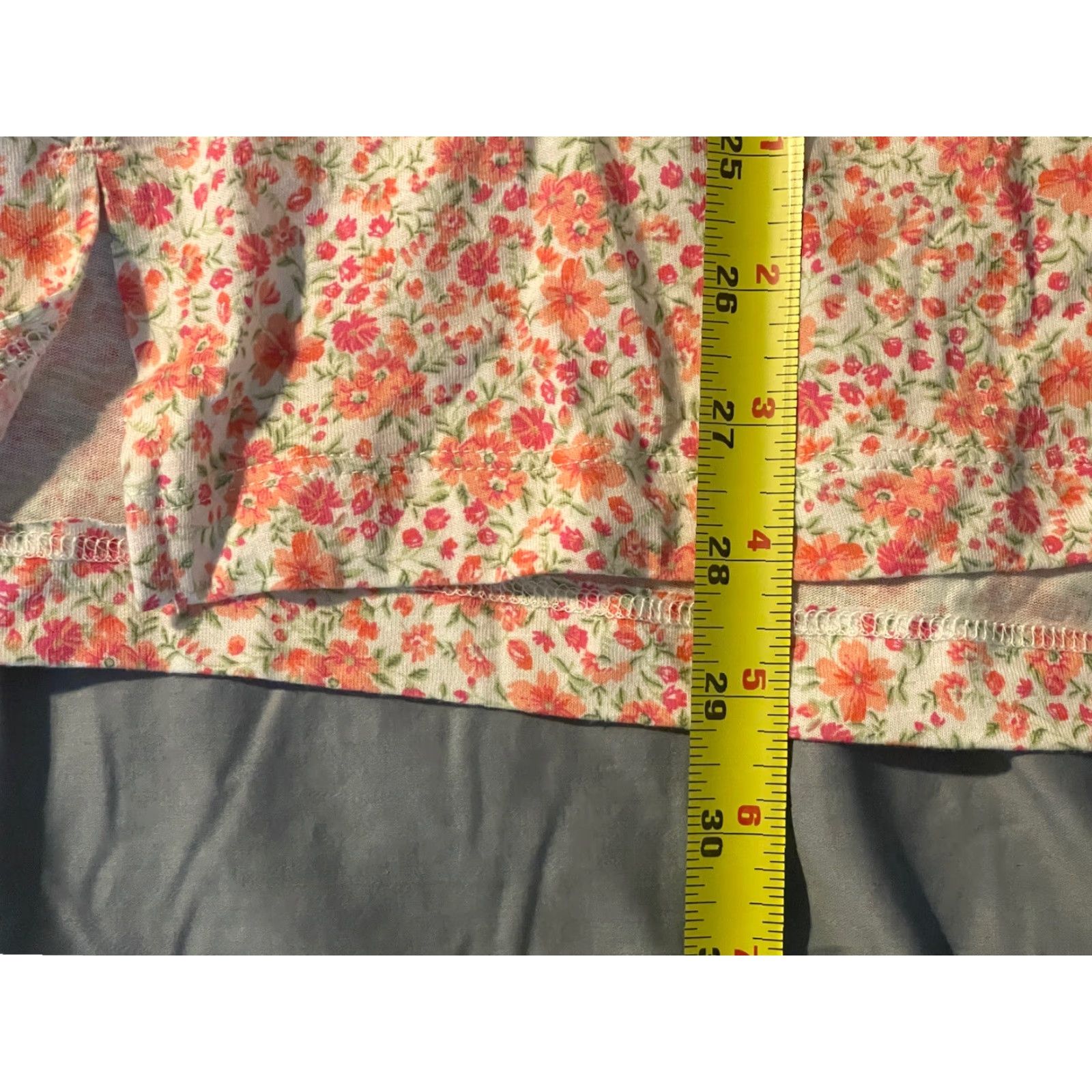 Ralph Lauren Lauren RALPH LAUREN Shirt Womens Sz XL Pink Flowers Cotton blend Nightgown Night Size XL / US 12-14 / IT 48-50 - 6 Thumbnail