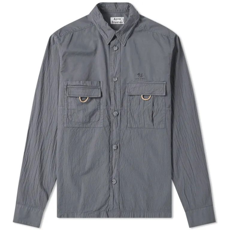 o1y0824 Button Up Shirt in Dark Grey