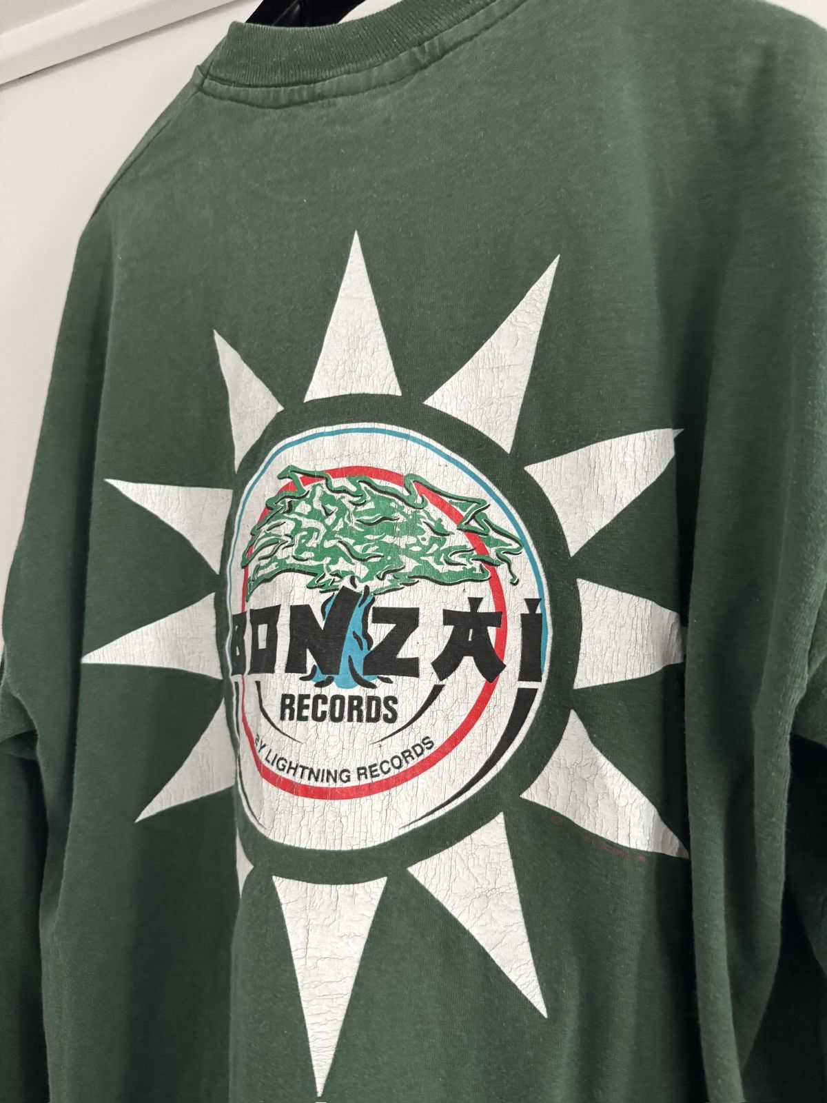 Banzai RARE* VTG 90S BONZAI RECORDS BELGIUM RAVE DJ TECHNO Size US XL / EU 56 / 4 - 6 Thumbnail