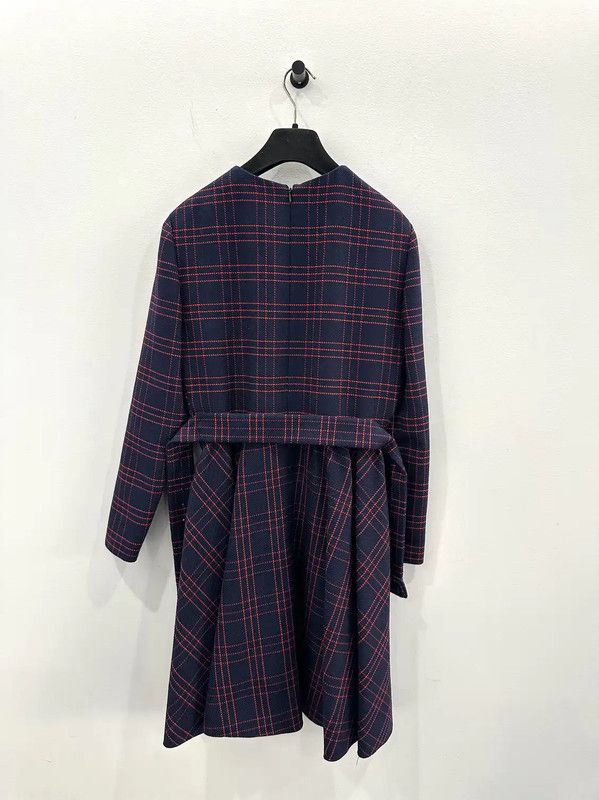 Dior Dior Burgundy Wool Dress for Women 0089 Size M / US 6-8 / IT 42-44 - 1 Thumbnail