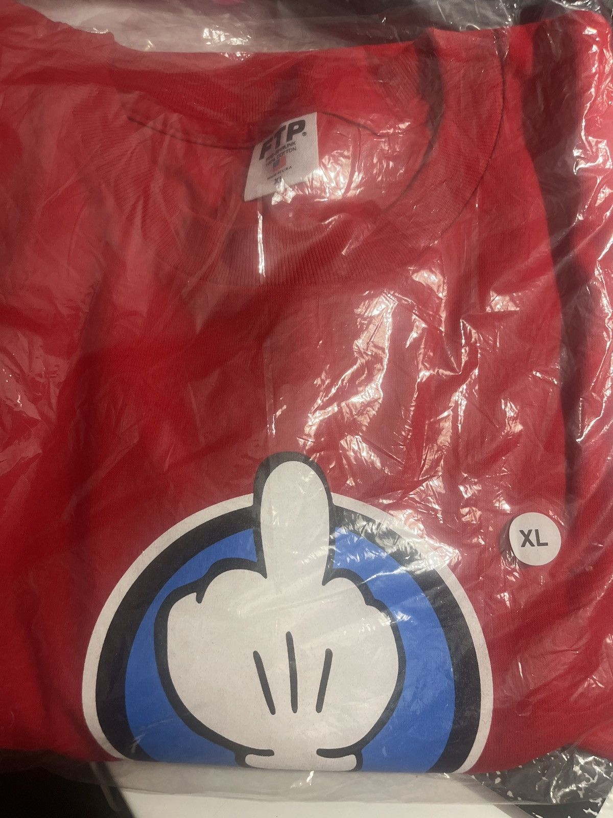 Fuck The Population Fuck The Population FTP Red Mouse Finger T-Shirt XL Size US XL / EU 56 / 4 - 6 Thumbnail