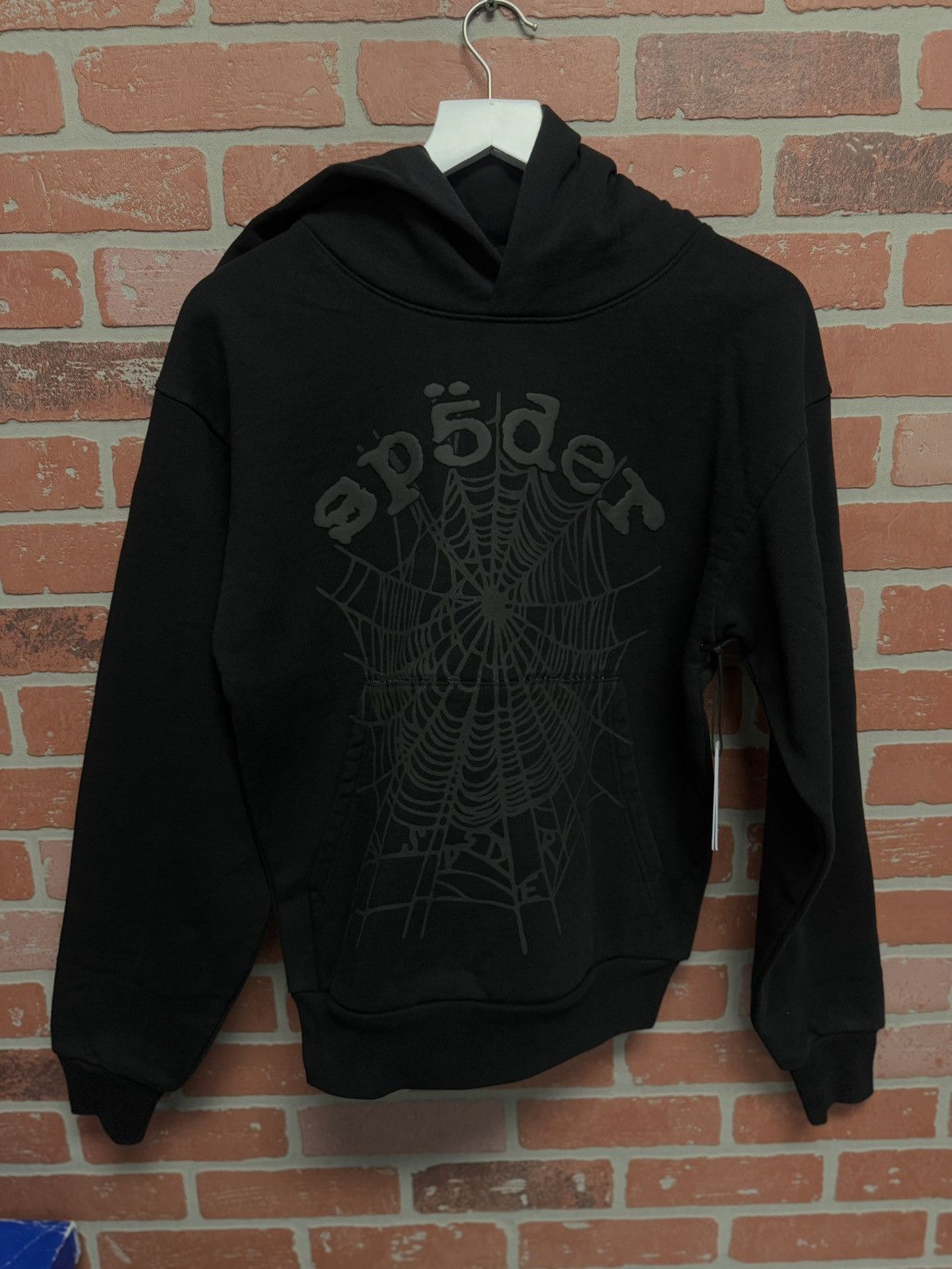 Spider SP5DER Worldwide Gem Stone Rhinestone Hoodie Size M