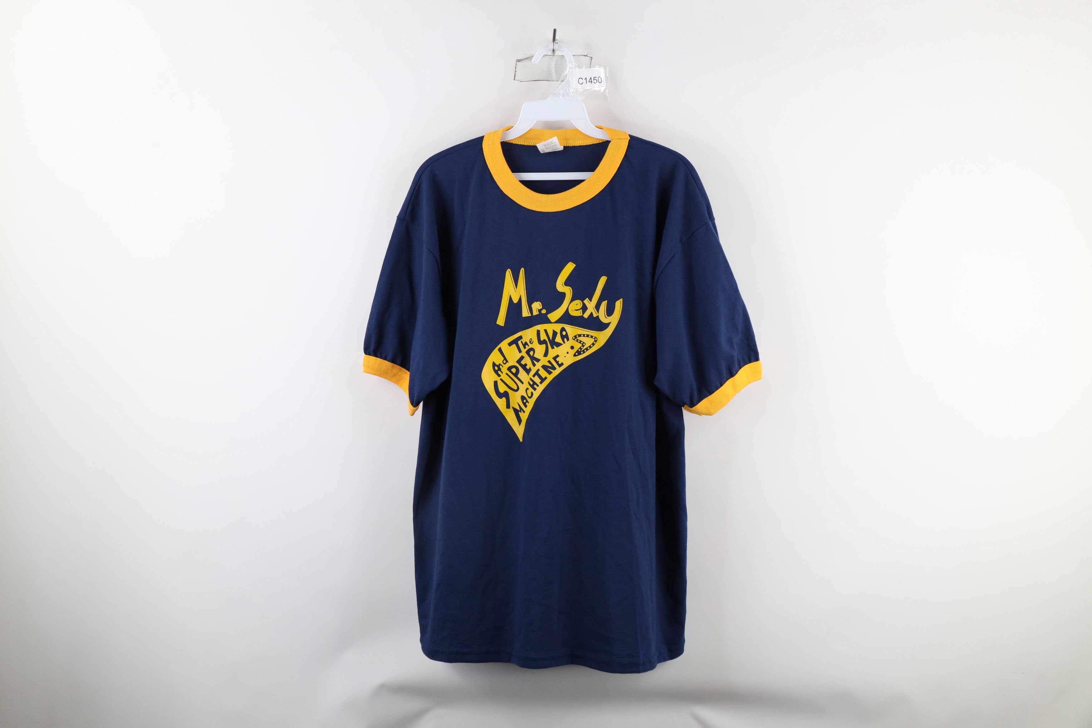 Vintage Y2K Out Mr Sexy and the Super Ska Machine Ringer T-Shirt Size US L / EU 52-54 / 3 - 1 Thumbnail