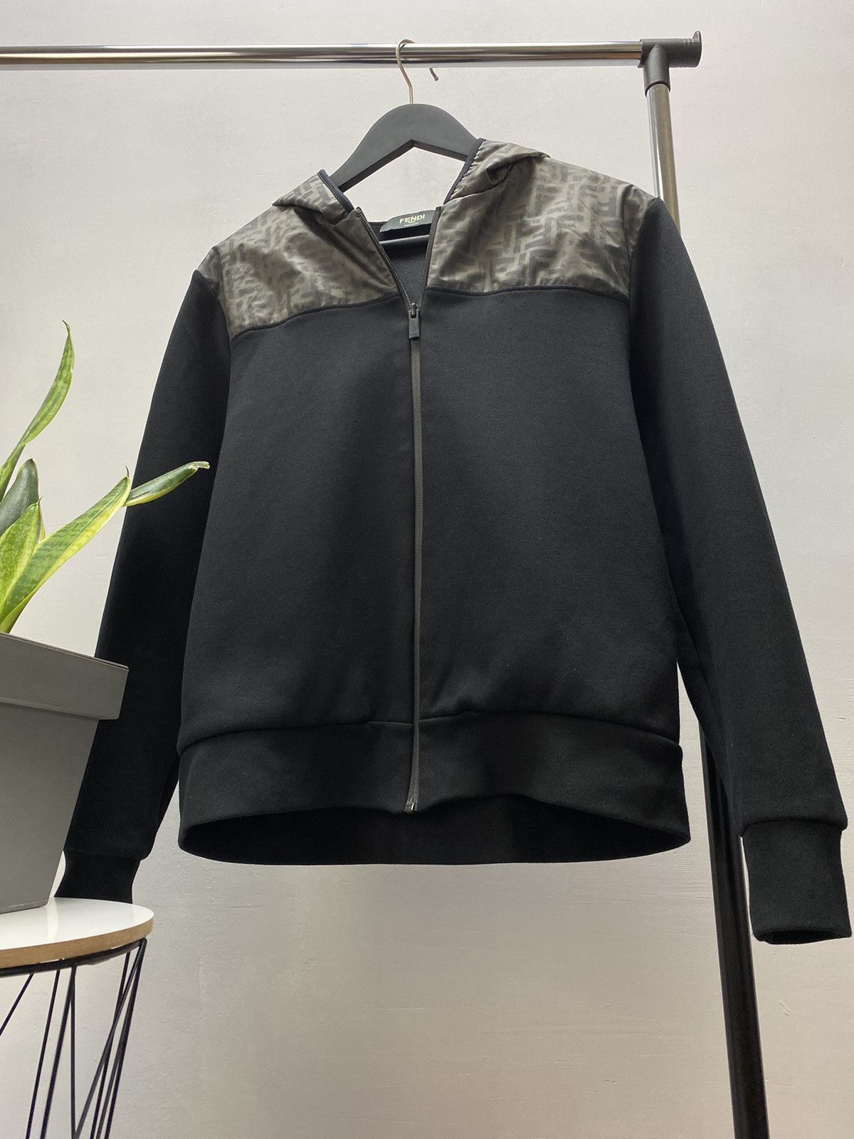Fendi Fendi Monogram Hoodie Men’s M Black Hood Logo Hype Styled Size US M / EU 48-50 / 2 - 2 Thumbnail