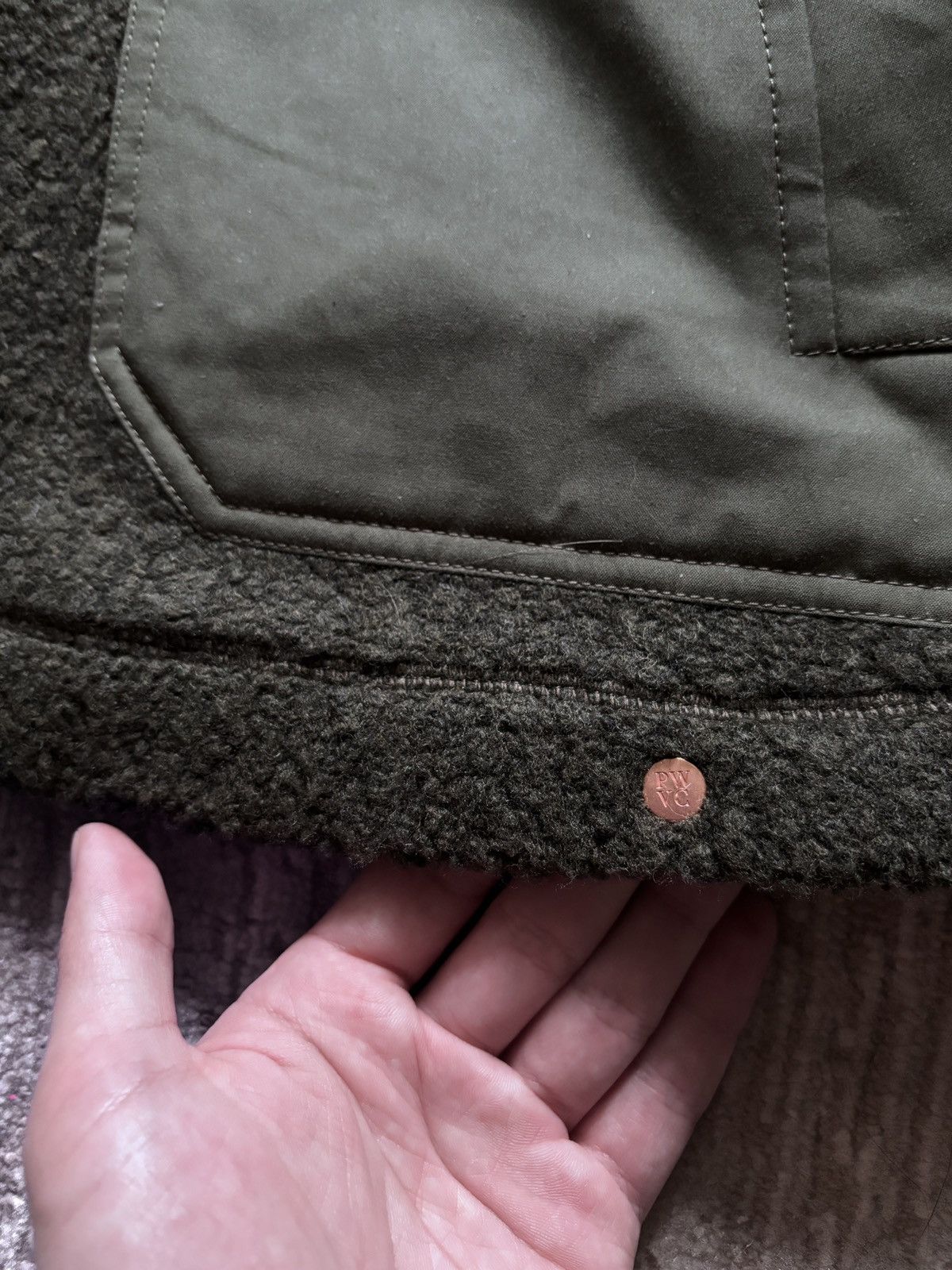 Private White V.C. Private White V.C. Shell-Trimmed Wool fleece Jacket Size US M / EU 48-50 / 2 - 11 Thumbnail