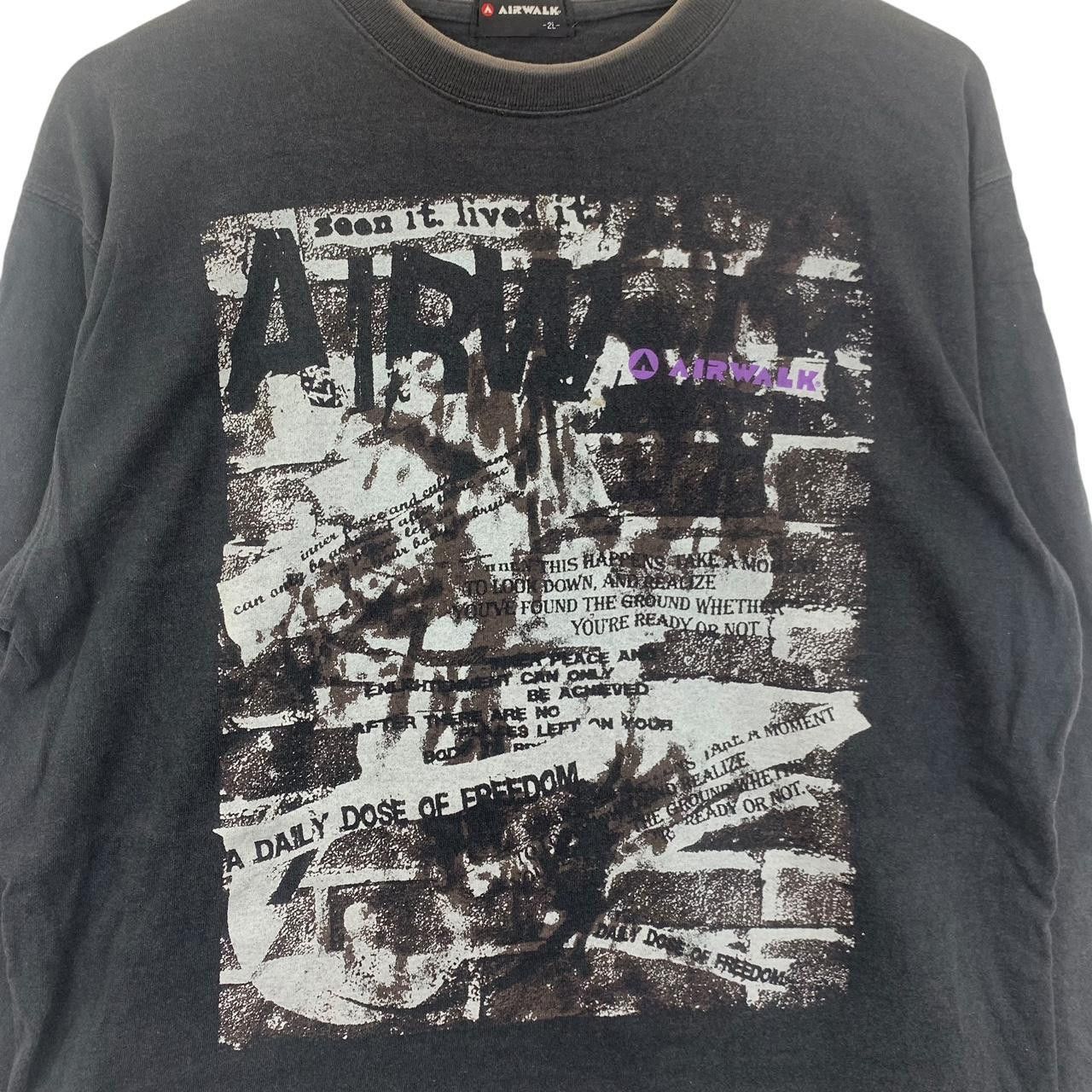 Vintage Vintage AIRWALK GRAFFITI REBEL Off The Wall Tee Shirt Top Size US XXL / EU 58 / 5 - 5 Thumbnail