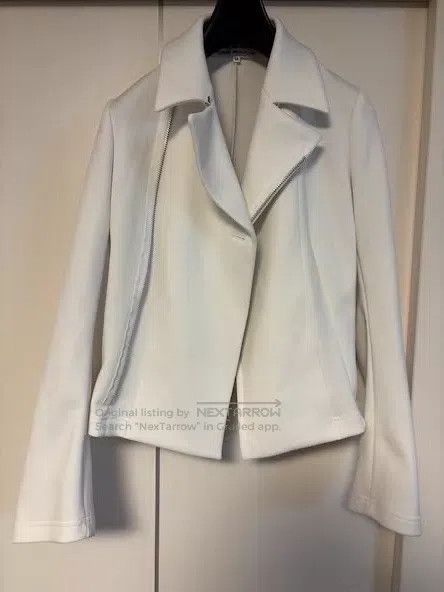 Comme des Garcons Comme Des Garcons Mainline white deconstructed biker jacke Size M / US 6-8 / IT 42-44 - 2 Thumbnail