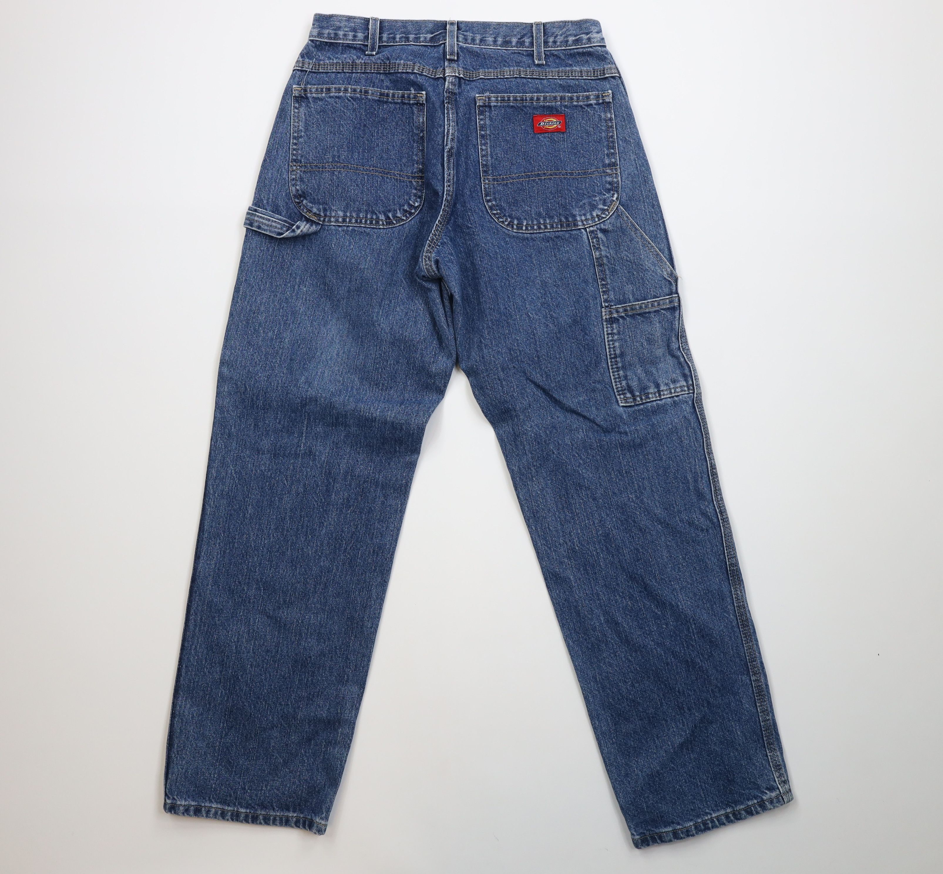 Dickies Vintage Y2K Dickies Fit Dungaree Denim Jeans Blue Cotton Size US 30 / EU 46 - 9 Thumbnail