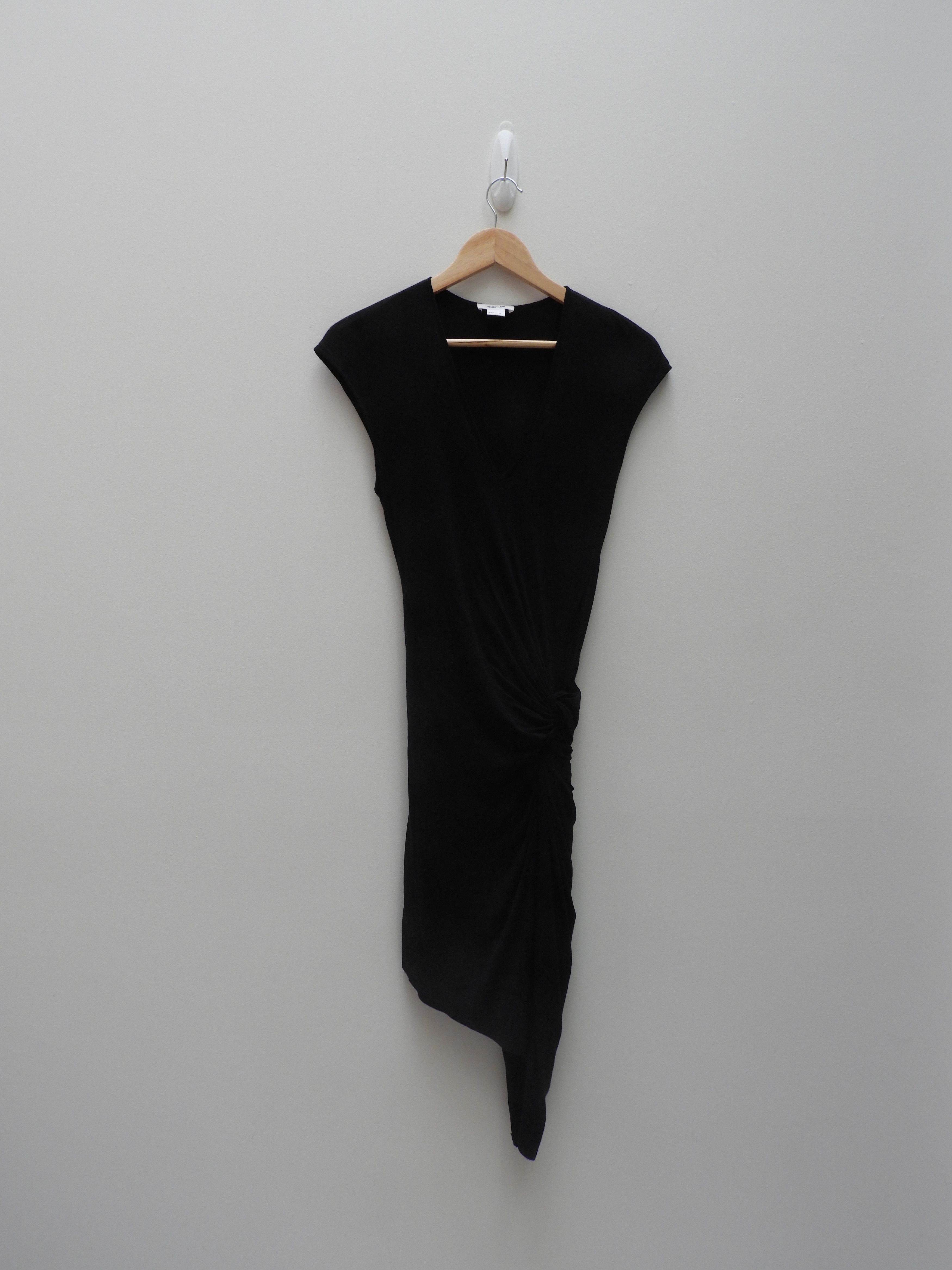 Helmut Lang HELMUT LANG Black Knee-Length Dress Size S / US 4 / IT 40 - 1 Thumbnail