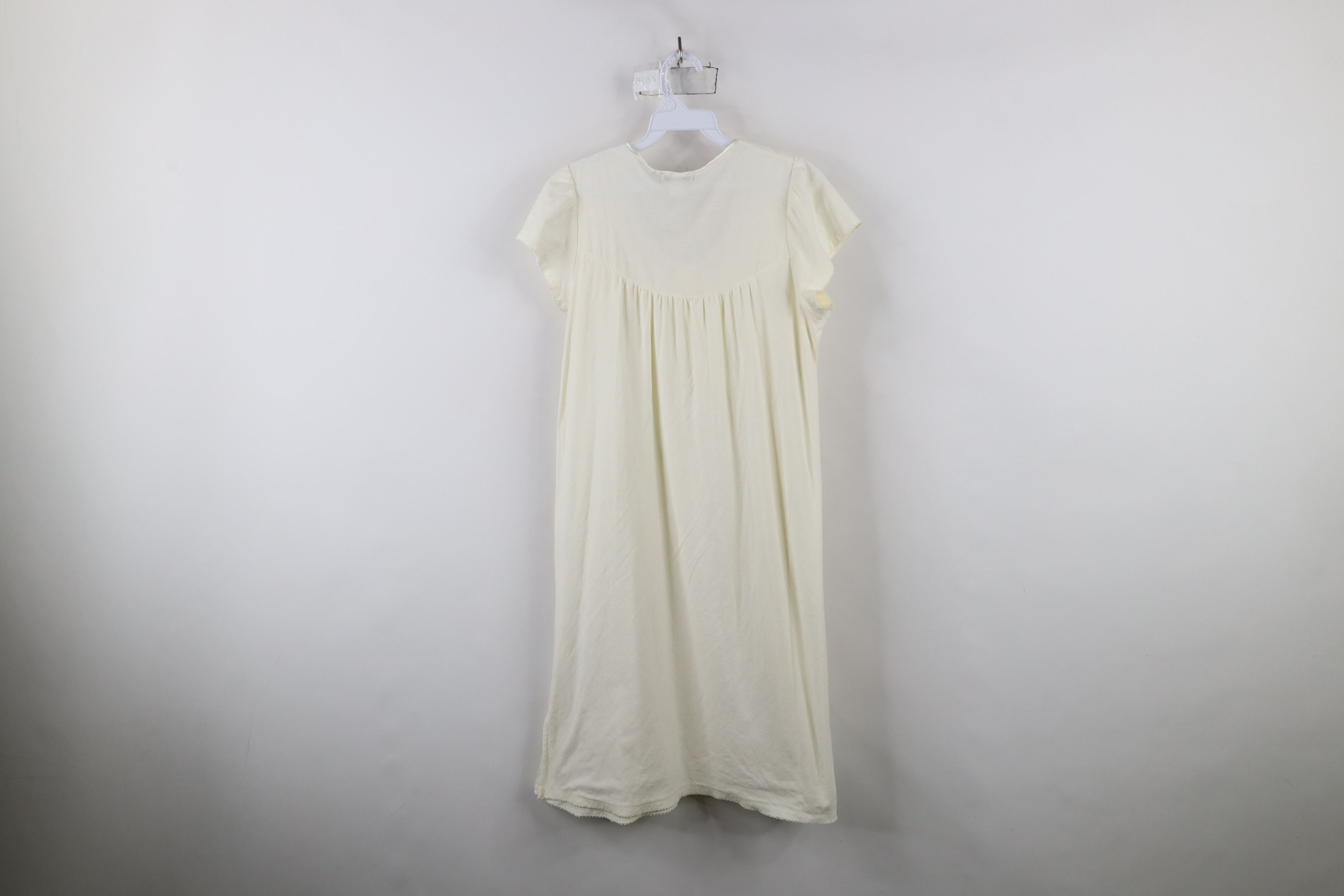 Vintage Vintage 90s Miss Elaine Lace Ruffled Night Gown Sleep Shirt Size S / US 4 / IT 40 - 11 Thumbnail