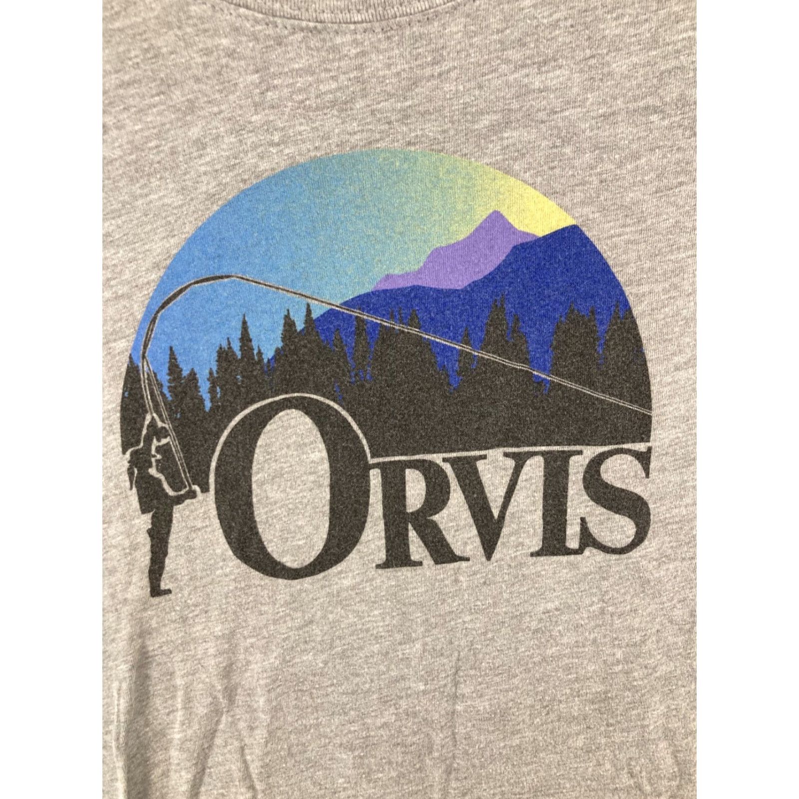Orvis Orvis Mens Long Sleeve TShirt Medium Gray Logo Spellout Outdoor Size US M / EU 48-50 / 2 - 5 Thumbnail