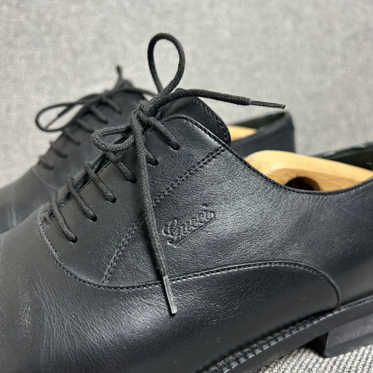 Gucci Gucci Black Leather Oxford Dress Shoes IT8 Size US 9.5 / EU 42-43 - 10 Thumbnail