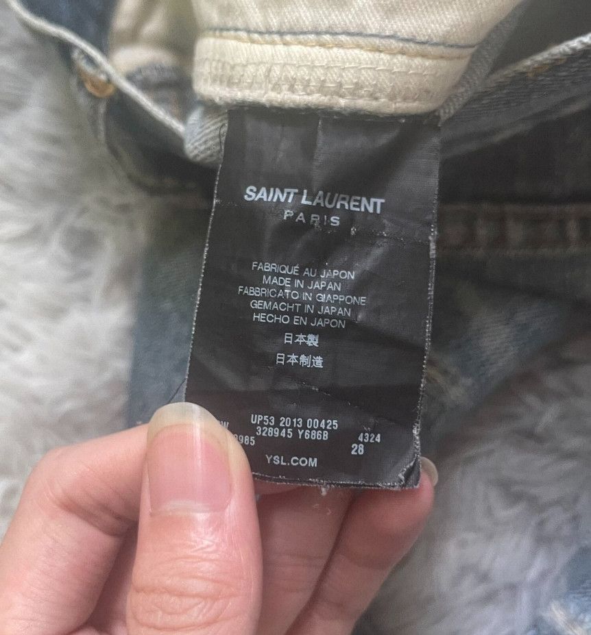 Saint Laurent Paris Saint Laurent Distressed Blue Jeans. Size US 28 / EU 44 - 2 Thumbnail