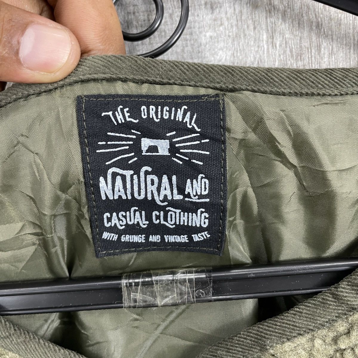 Japanese Brand × Vintage Vintage Natural Military Fleece Sherpa Jacket Size US M / EU 48-50 / 2 - 7 Thumbnail
