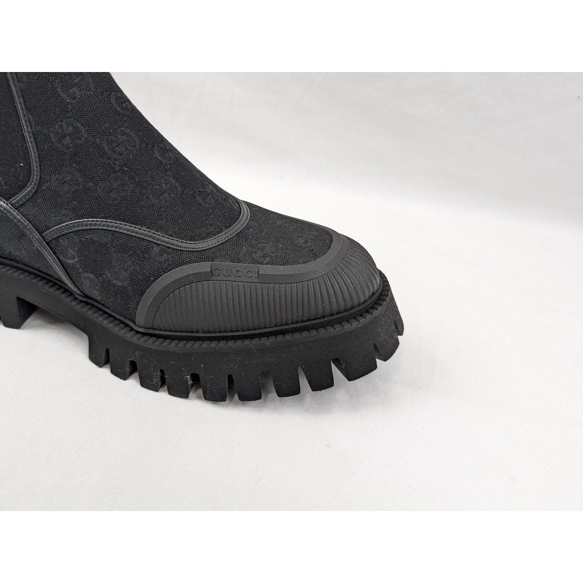 Gucci o1rshd1 New Canvas GG Boots in Black Size US 11.5 / EU 44-45 - 3 Thumbnail