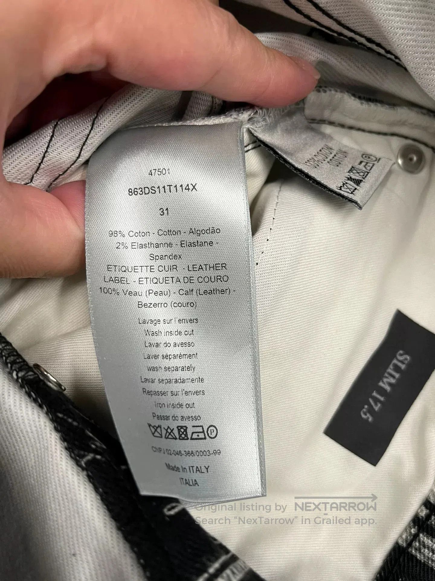 Dior Dior Men's Runway Newspaper Jeans. Size US 31 - 6 Thumbnail