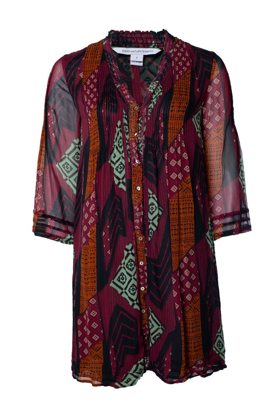 Diane Von Furstenberg African printed dress