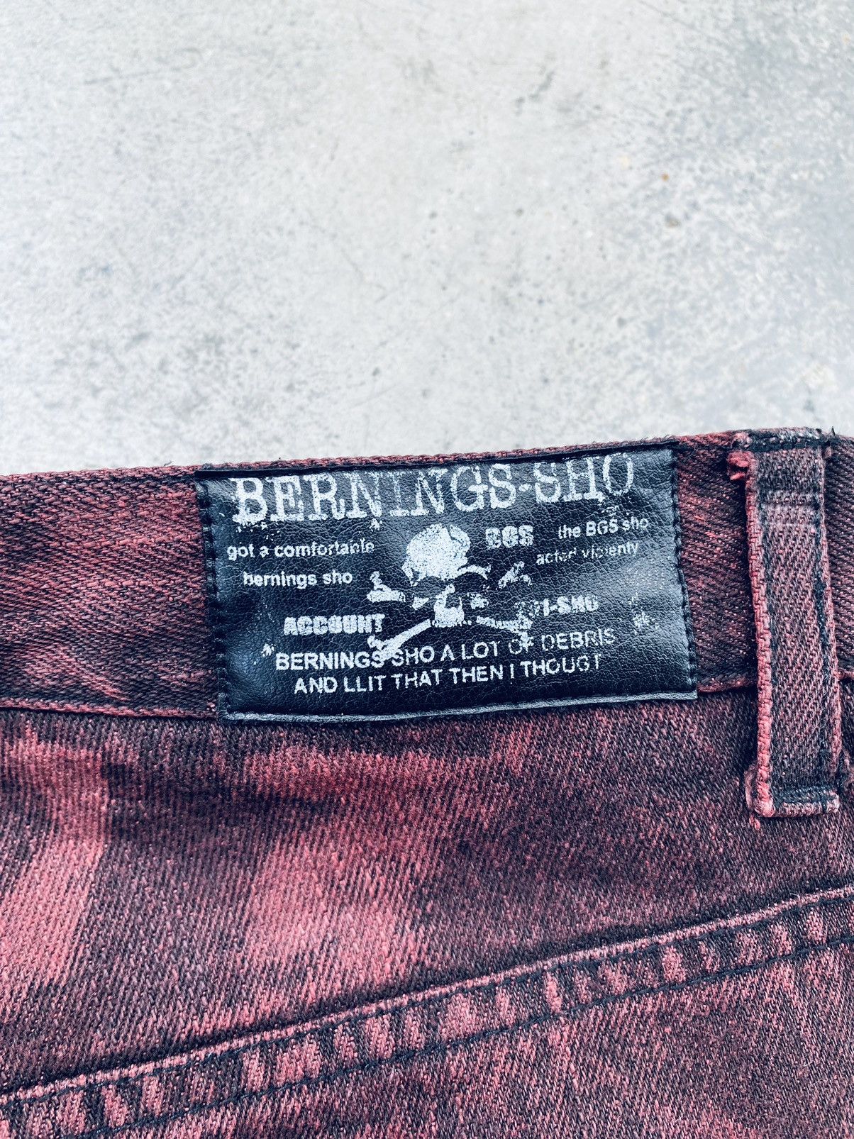 Vintage Vintage Berninis Sho Distressed Bottom Bell Denim Pants Size US 32 / EU 48 - 12 Thumbnail