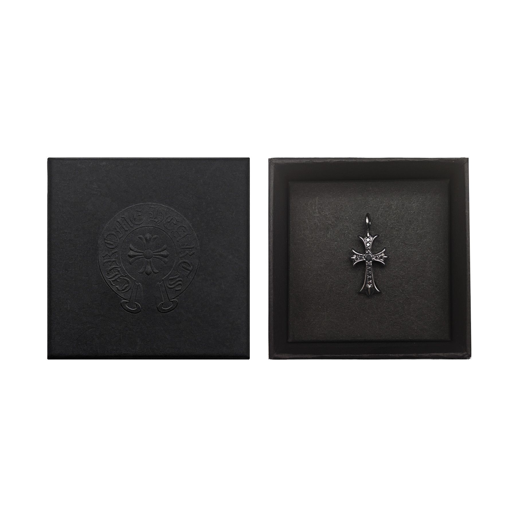 Chrome Hearts Chrome Hearts Silver Black Diamond Cross Charm Pendant Size ONE SIZE - 4 Thumbnail