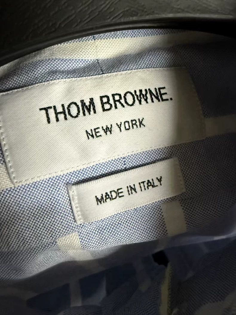 Thom Browne Thom browne Tennis embroidered vertical long-sleeved shirt Size US L / EU 52-54 / 3 - 3 Thumbnail