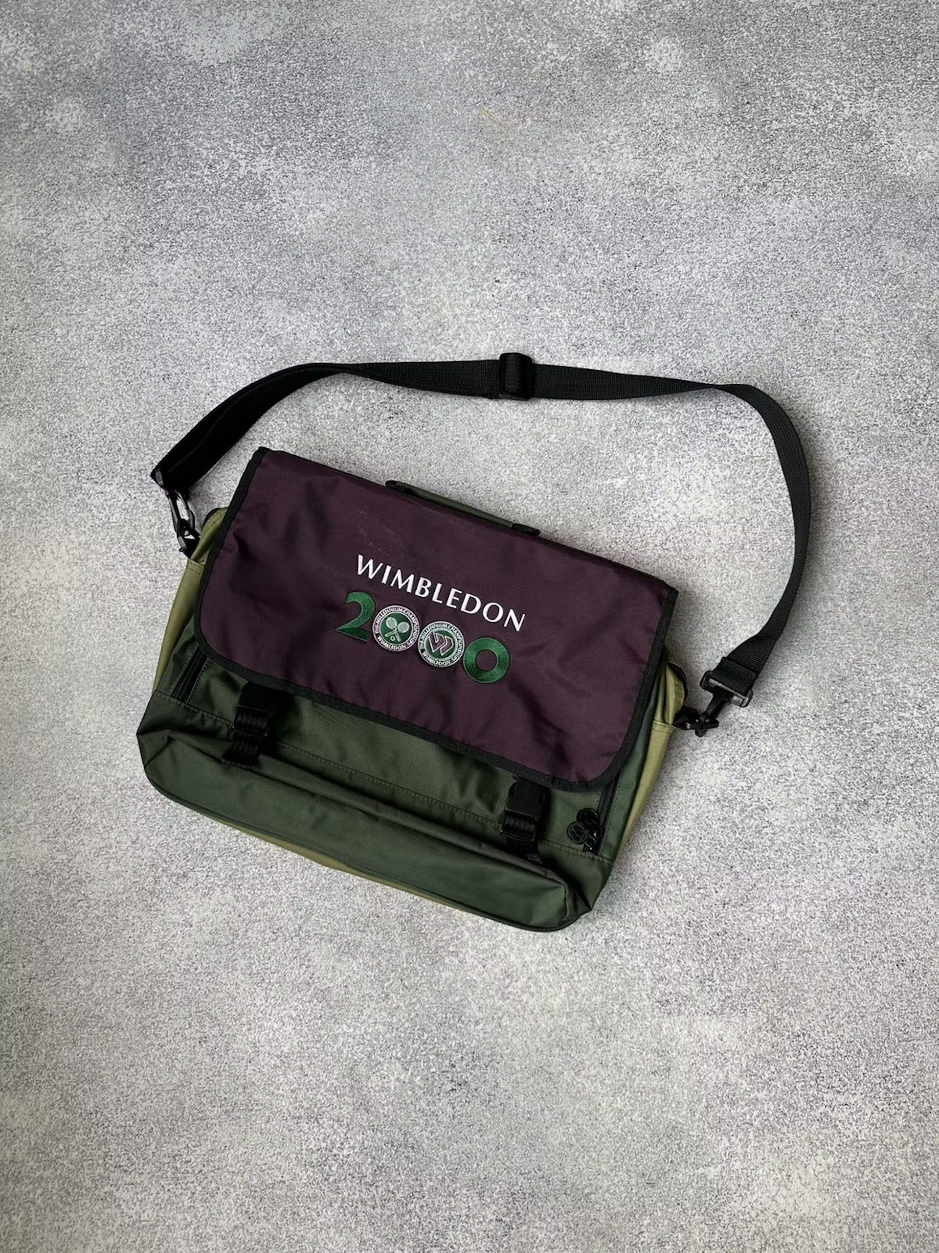 Vintage Wimbledon 2000 Tennis Large Messenger Bag