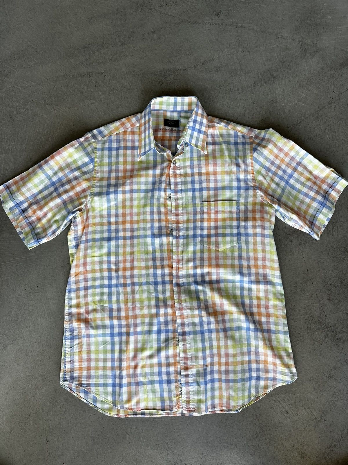 Paul & Shark Short Sleeve Button Up overshirt Size US L / EU 52-54 / 3 - 1 Thumbnail