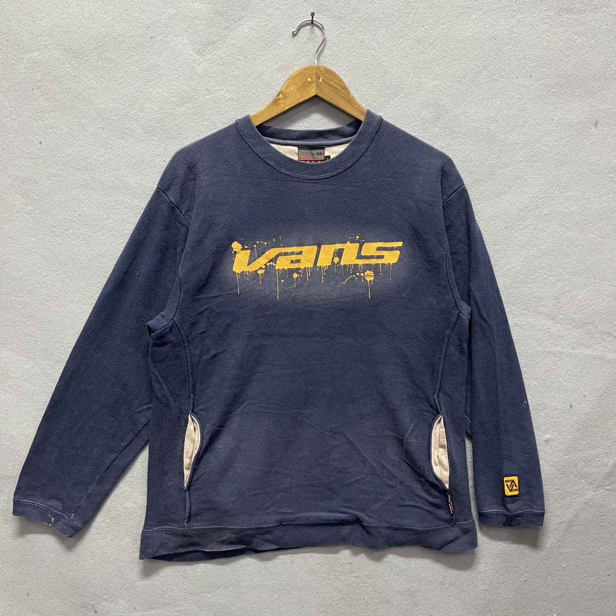 Vans Vintage Vans “Off The Wall” Long Sleeve Pullover (2000s) Size US M / EU 48-50 / 2 - 1 Thumbnail