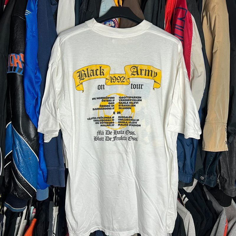 Vintage tee black army 1992 on tour Allmanna Idrotisklubben AIK Size US XXL / EU 58 / 5 - 2 Thumbnail