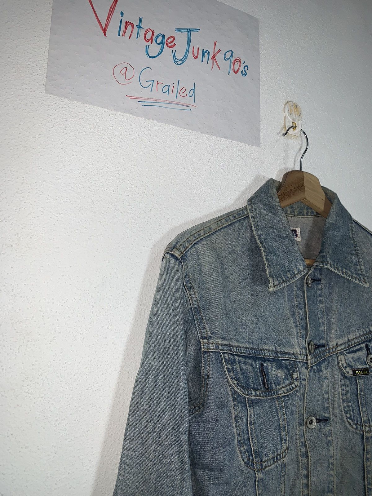 Vale Vintage 2000’s Vale Stonewash Denim jacket Size US XS / EU 42 / 0 - 3 Thumbnail
