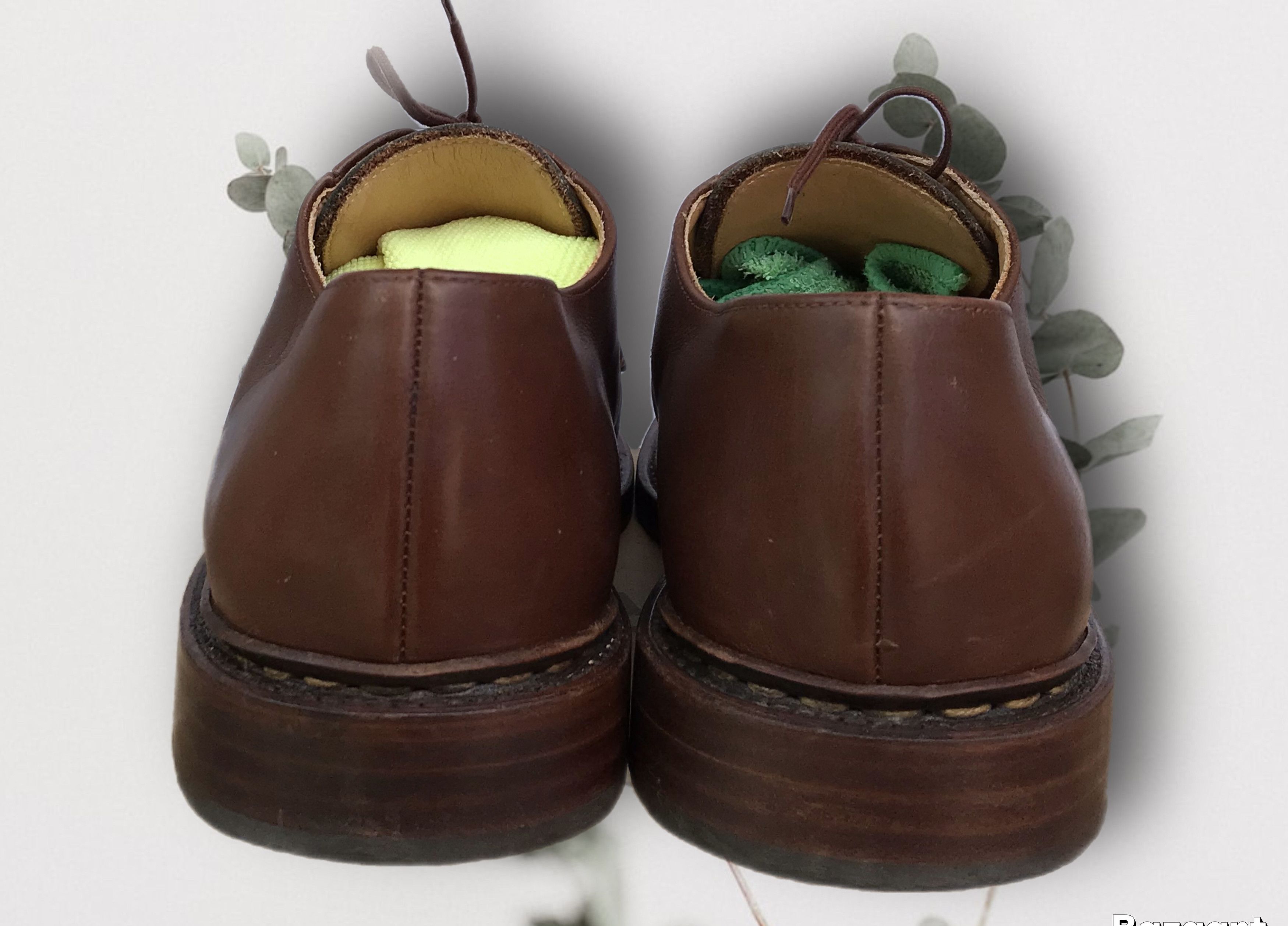 Paraboot Paraboot Brown Brogue Leather Derby Shoes Lace Up Oxfords Size US 11 / EU 44 - 4 Thumbnail