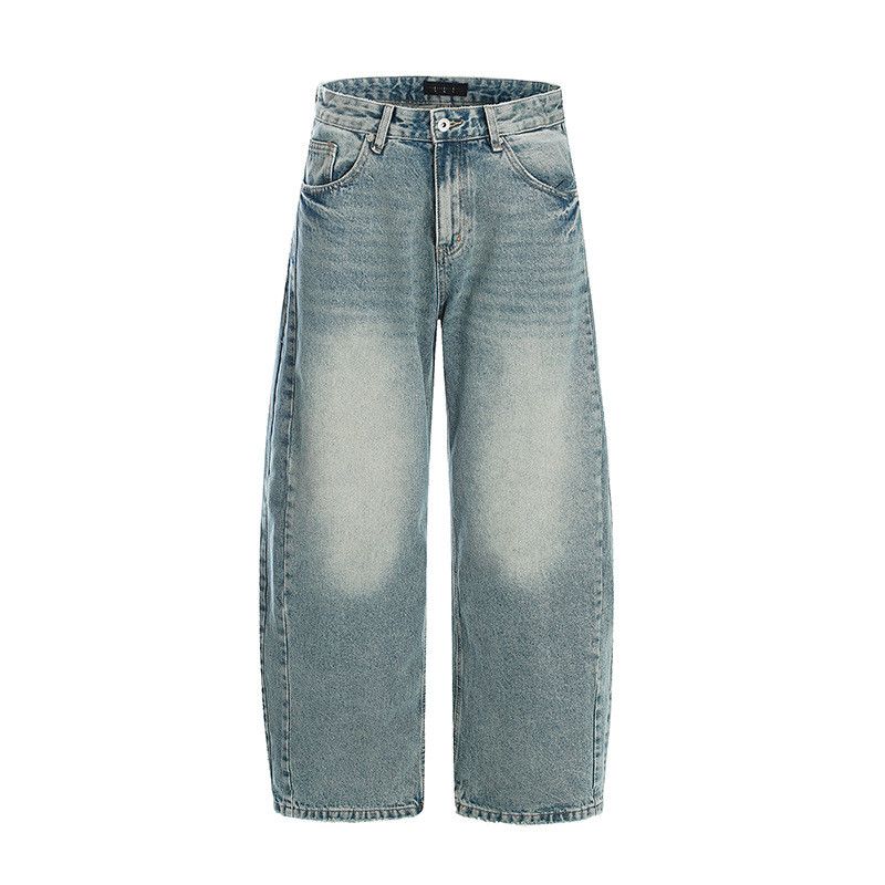 Vintage American retro men's loose casual washed jeans Size US 32 / EU 48 - 1 Thumbnail