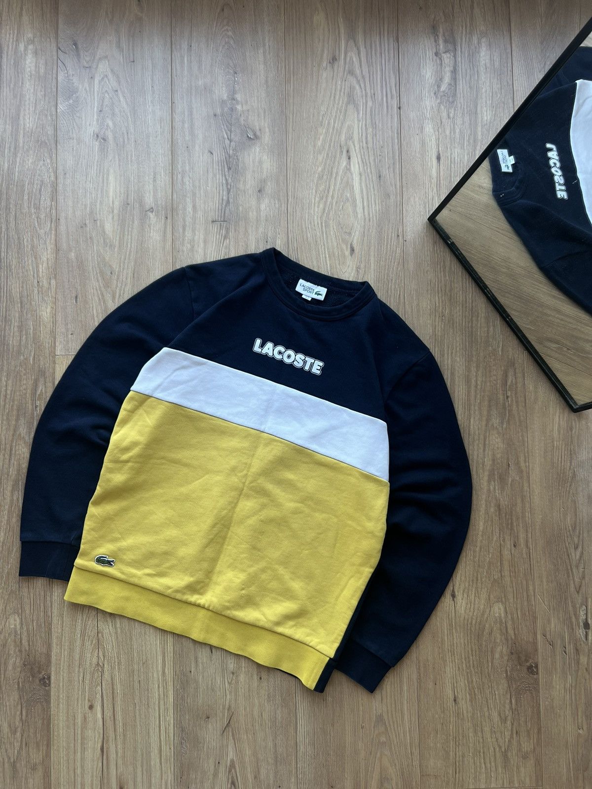 Lacoste LACOSTE SPORT DRILL BIG LOGO VINTAGE Y2K CREWNECK RARE Size US S / EU 44-46 / 1 - 1 Thumbnail